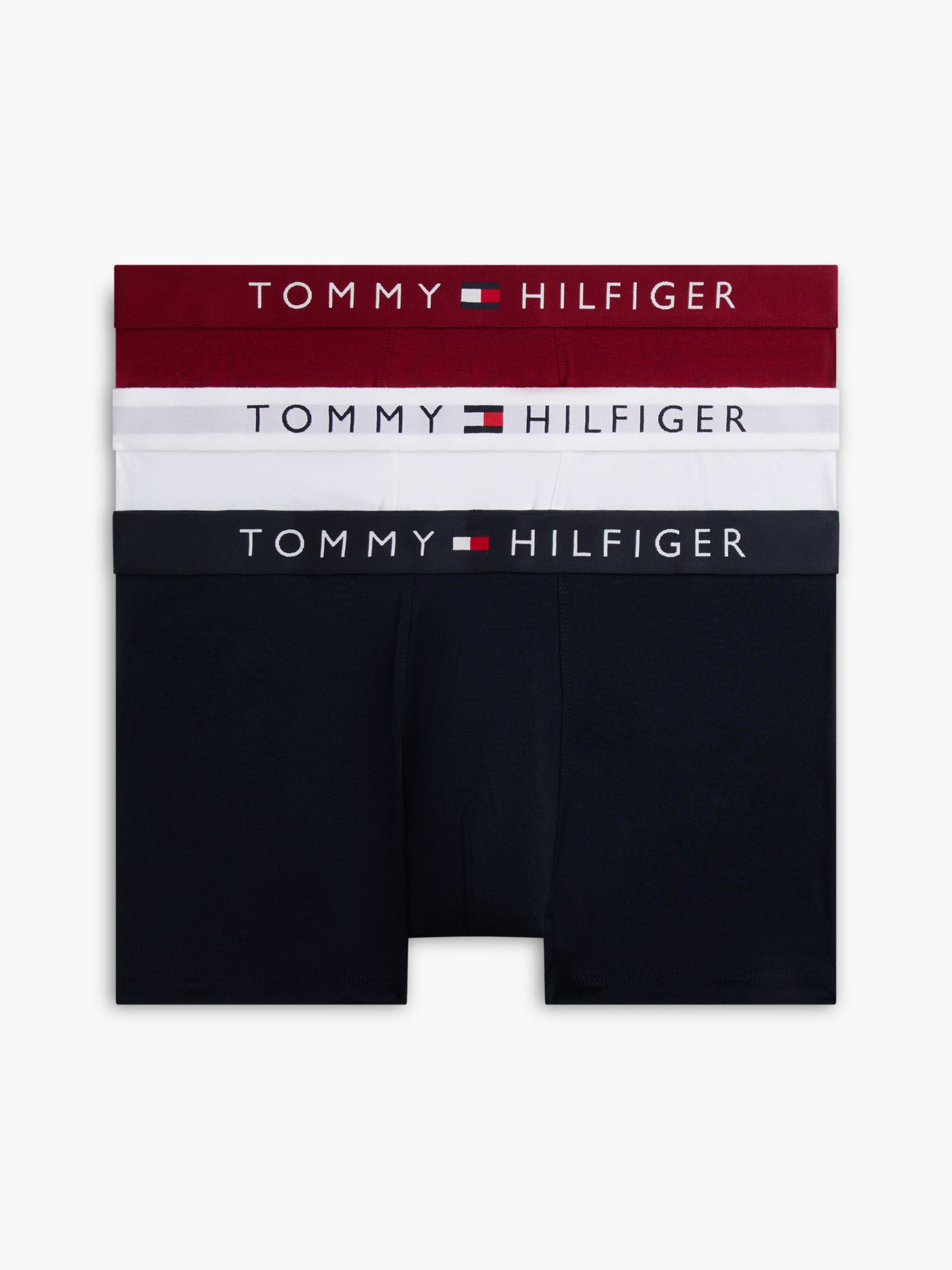 Tommy Hilfiger Set van 3 TH Original boxershorts met logotaille in multicolor