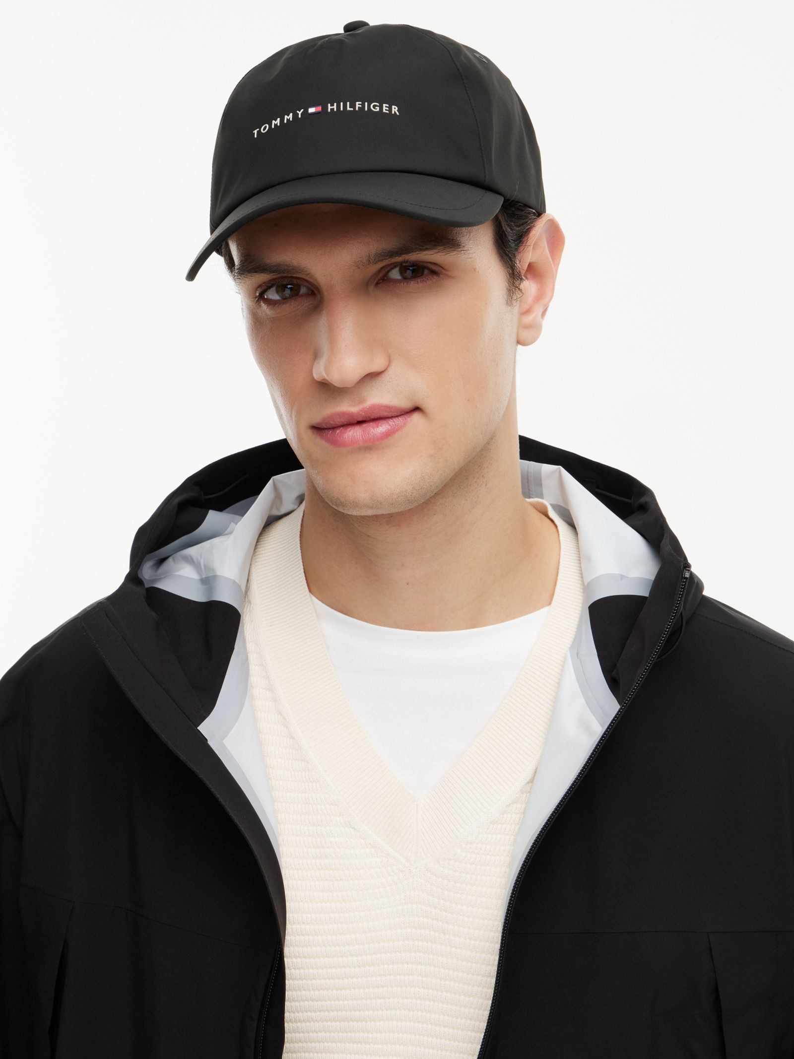 Tommy Hilfiger Performance Baseballpet met Rubberen Logo