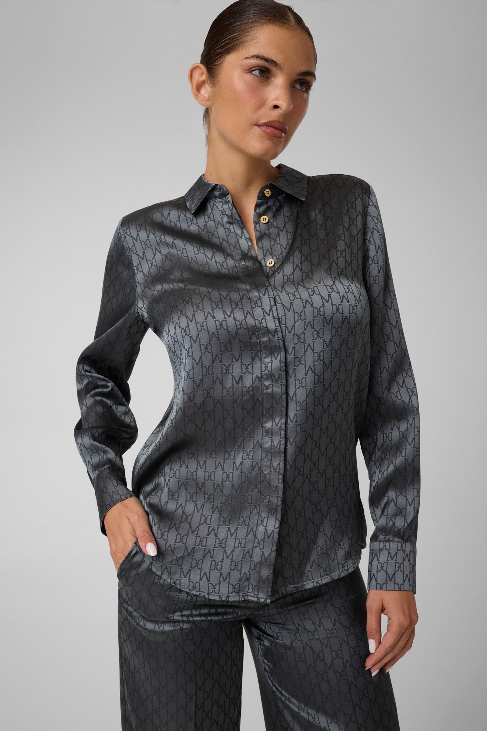 Guess Marciano Overhemd Van Viscosemix in zwart