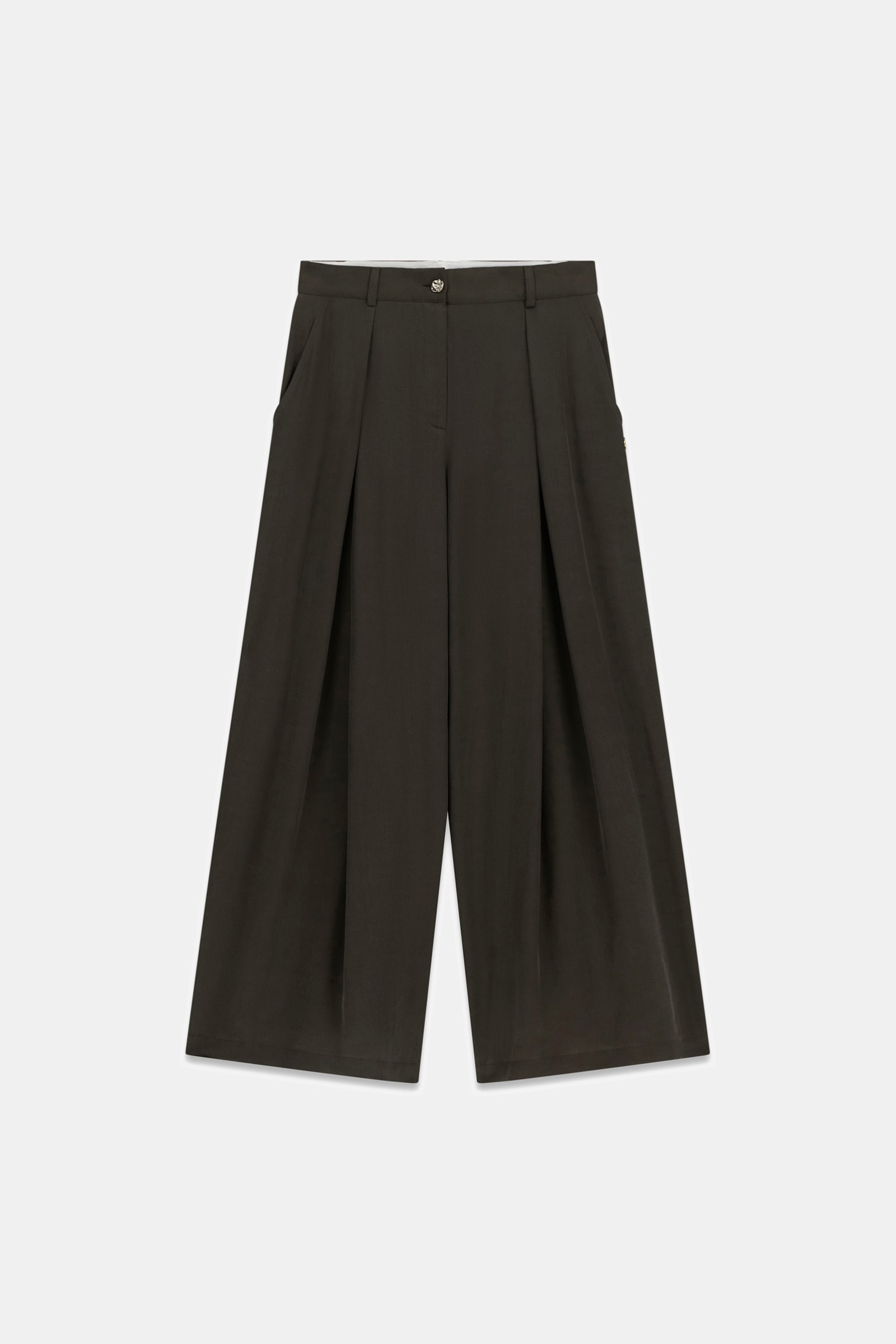 Guess Broek Met Wijde Pijpen in groen