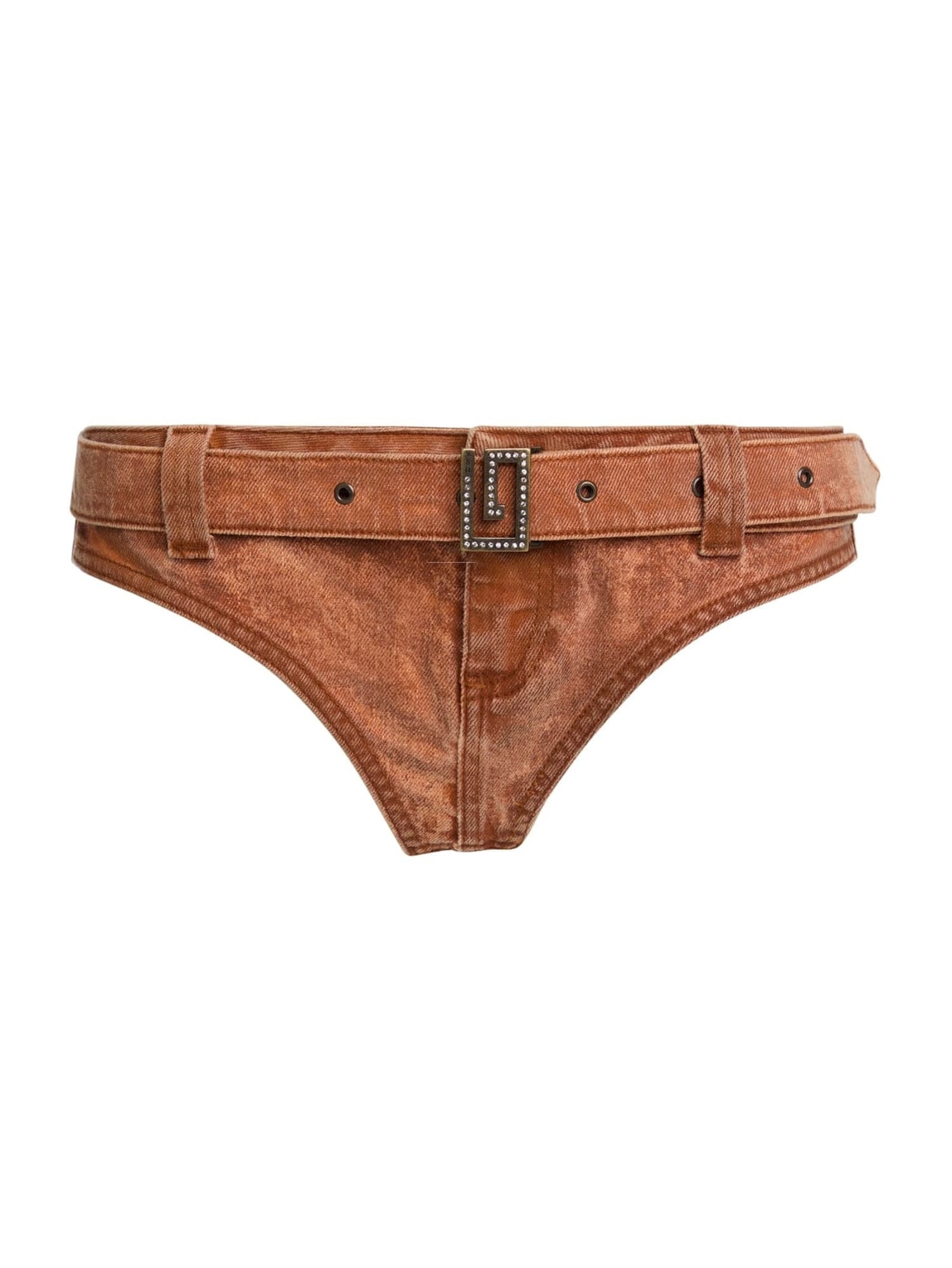 Guess Vintage Denim Zwembroek in bruin