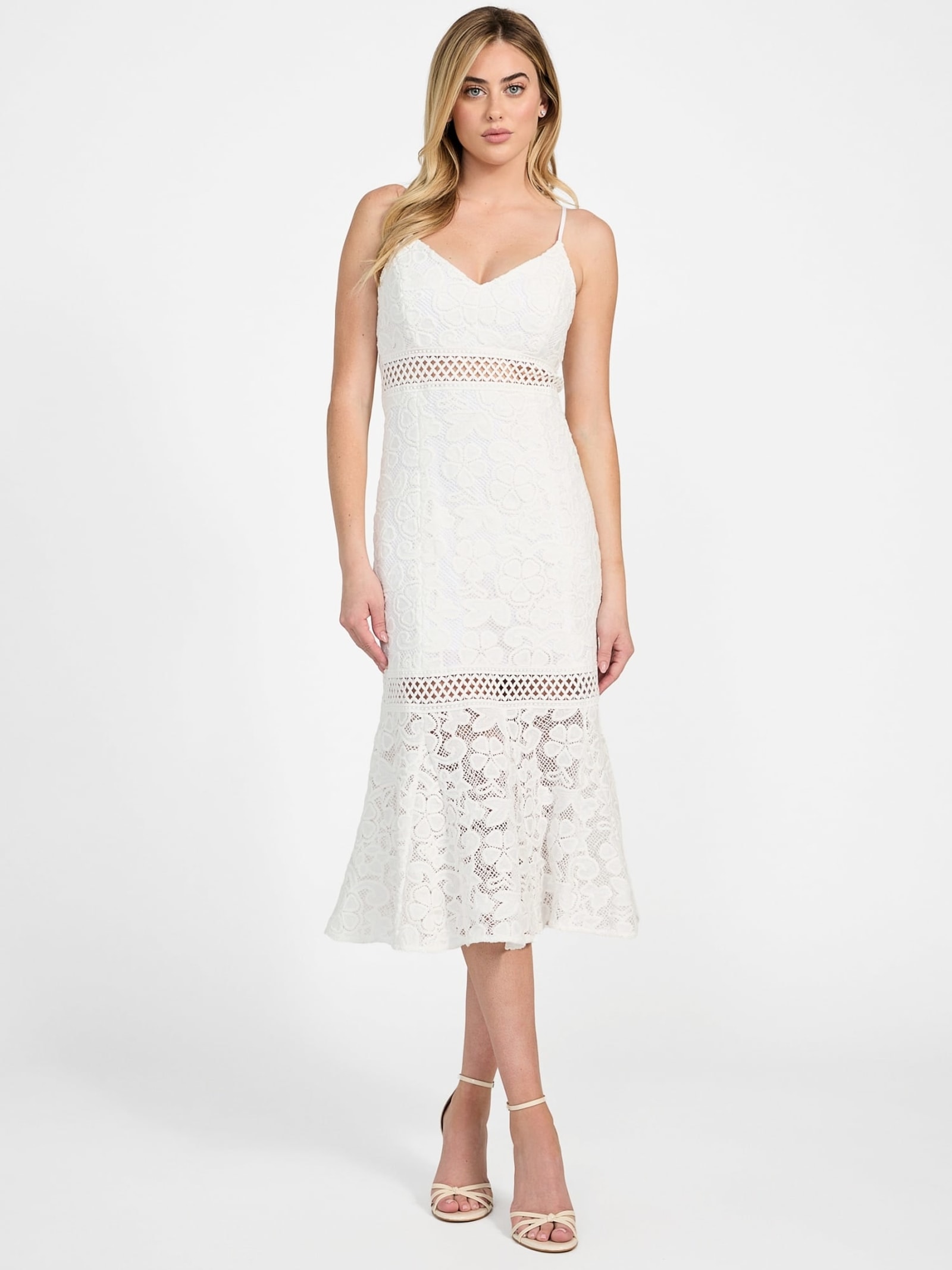 Guess Kanten Midi-Jurk