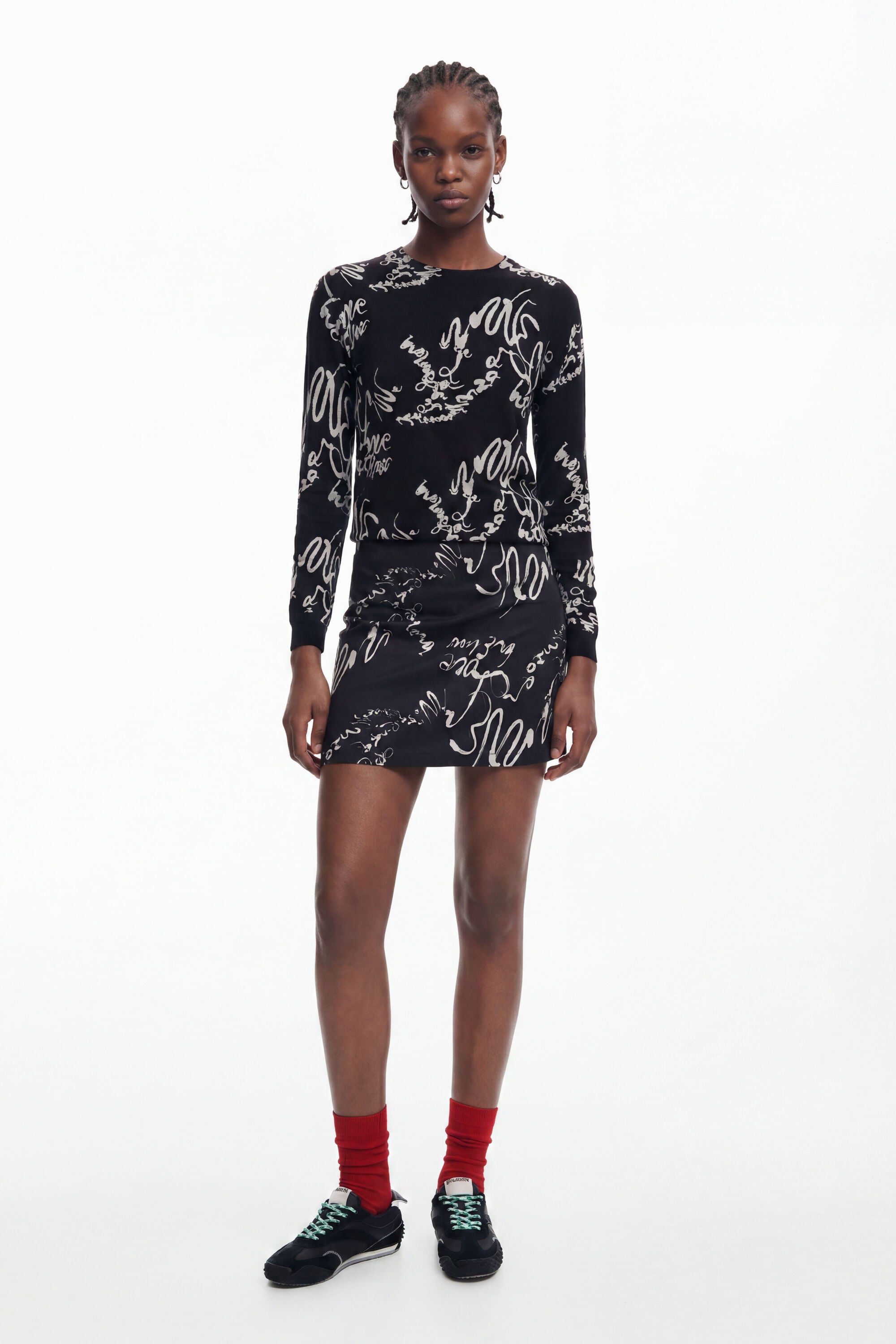 Desigual Minirok met letters