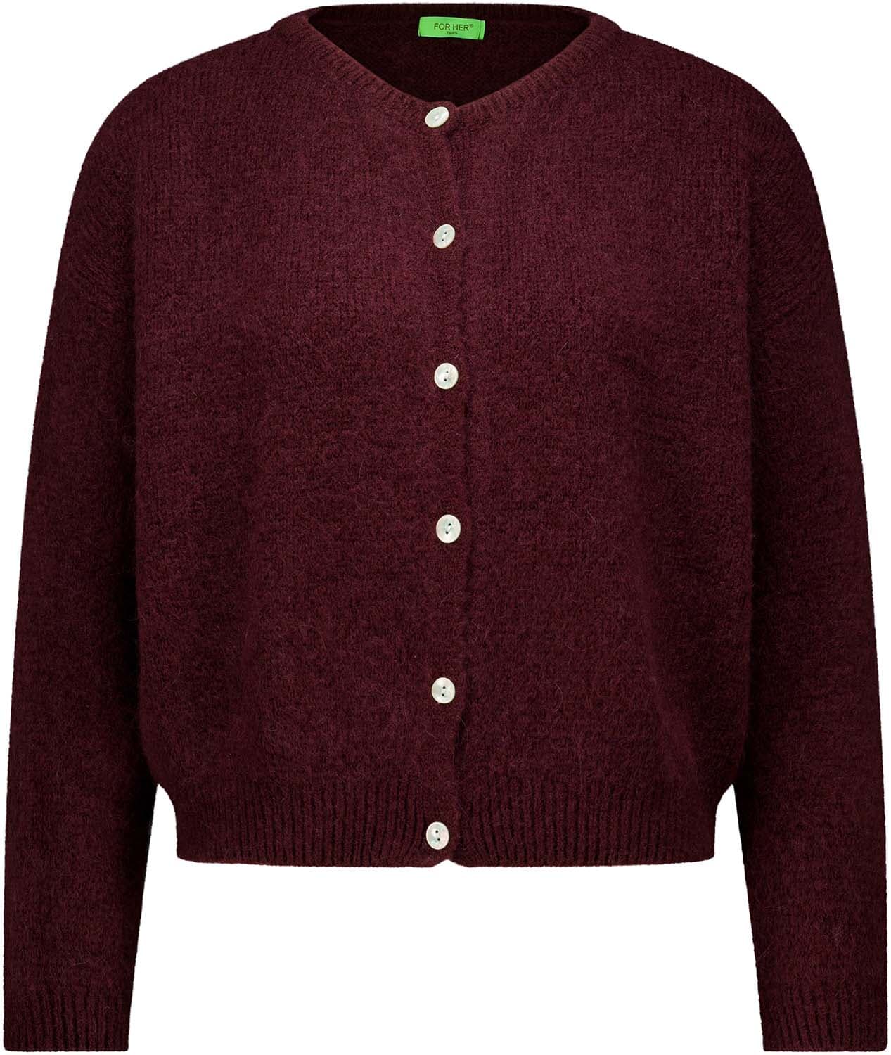 Bomont Vestje Bordeaux Rood dames