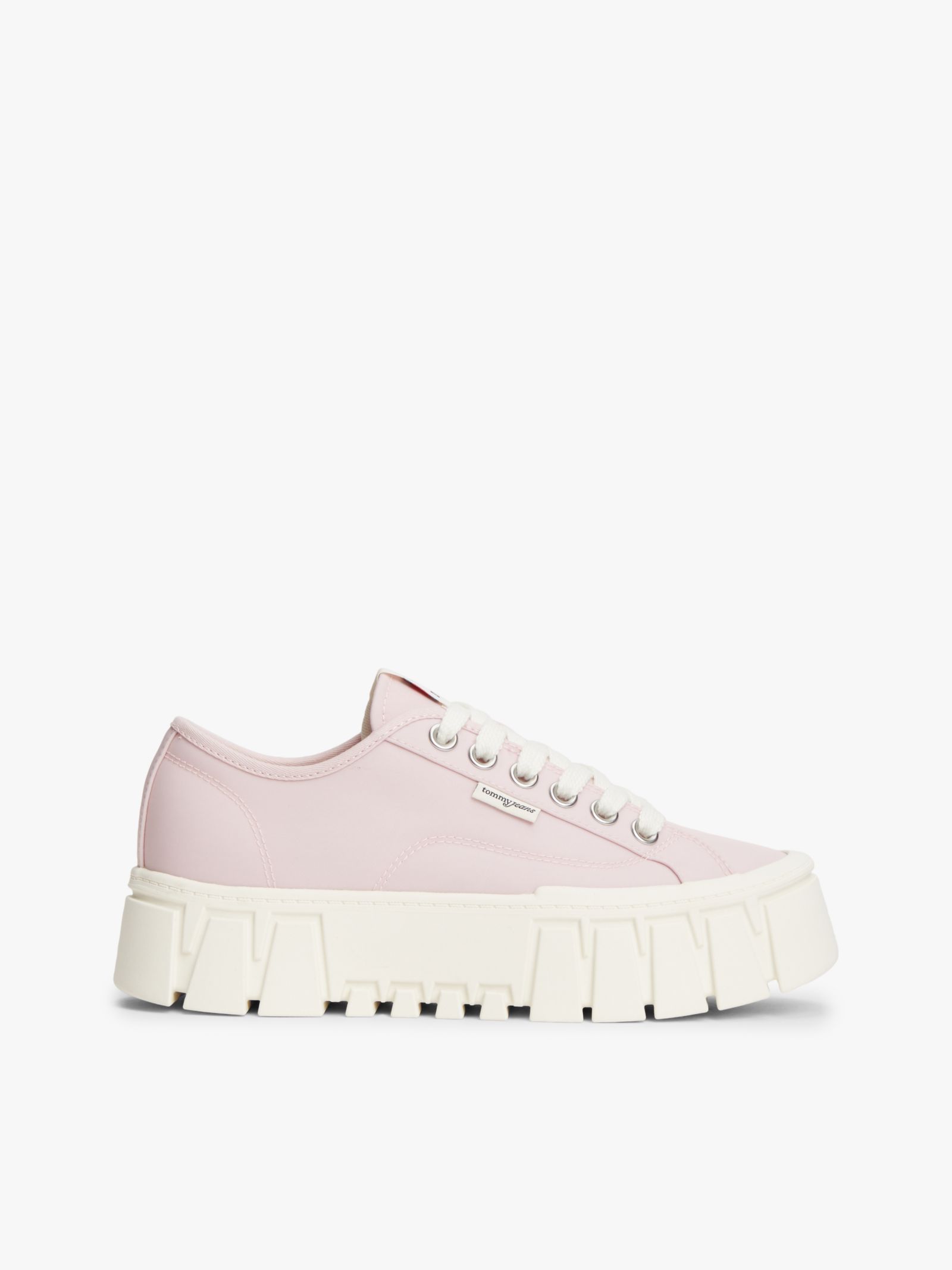 Tommy Jeans Platformsneaker met logo in roze