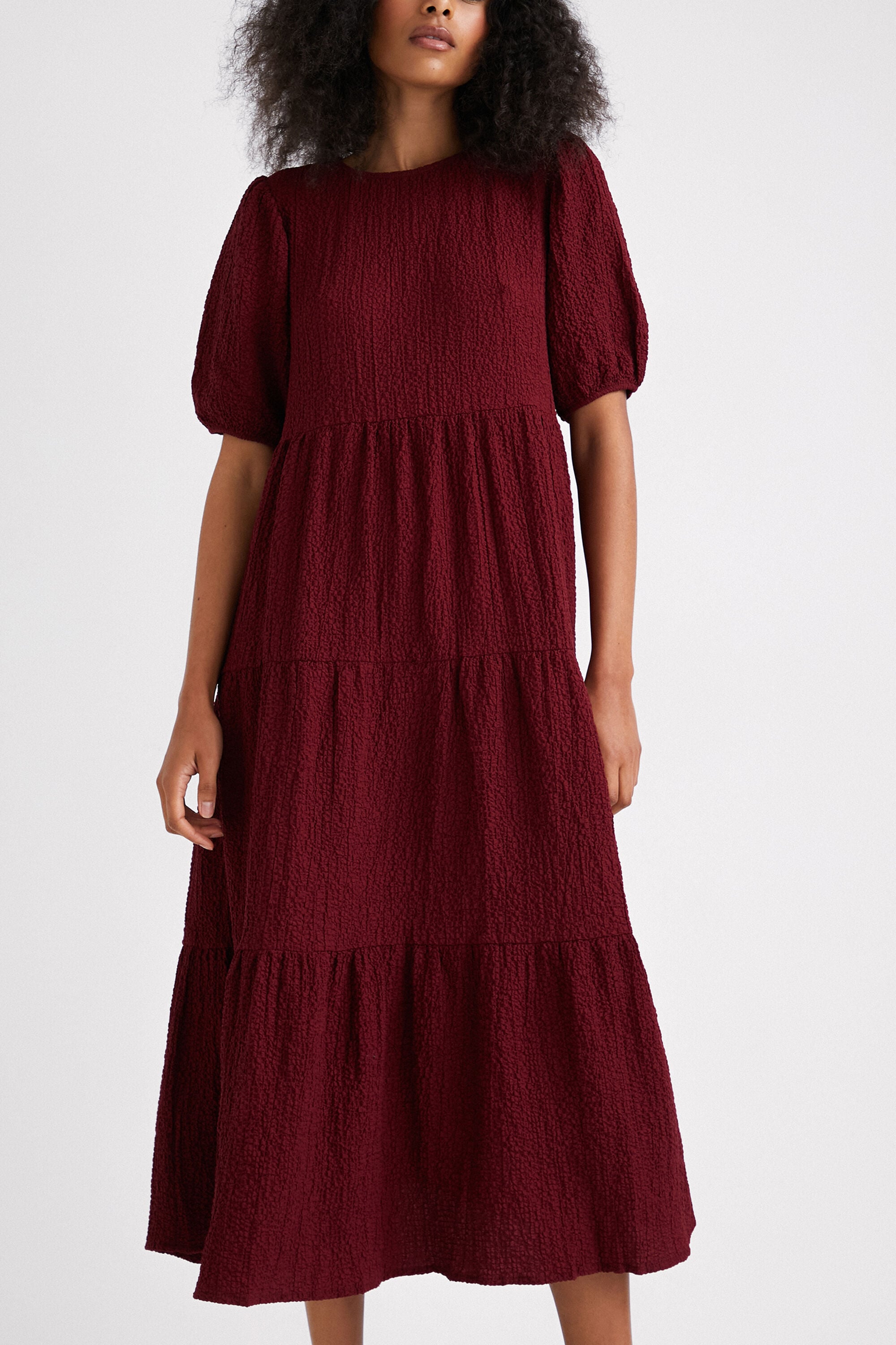 Desigual Midi-jurk met textuur in rood