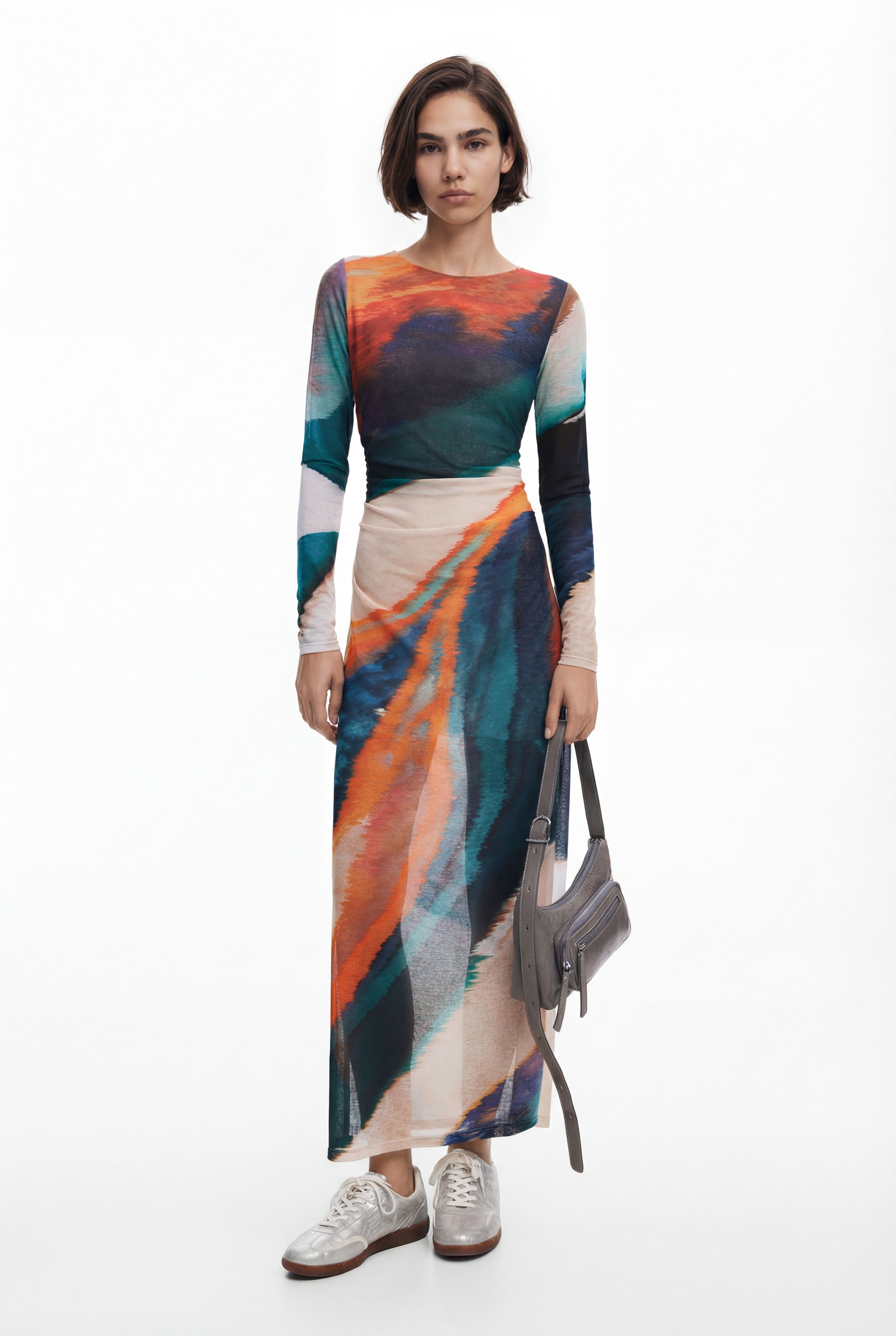 Desigual Bedrukte jurk voor dames in multicolor