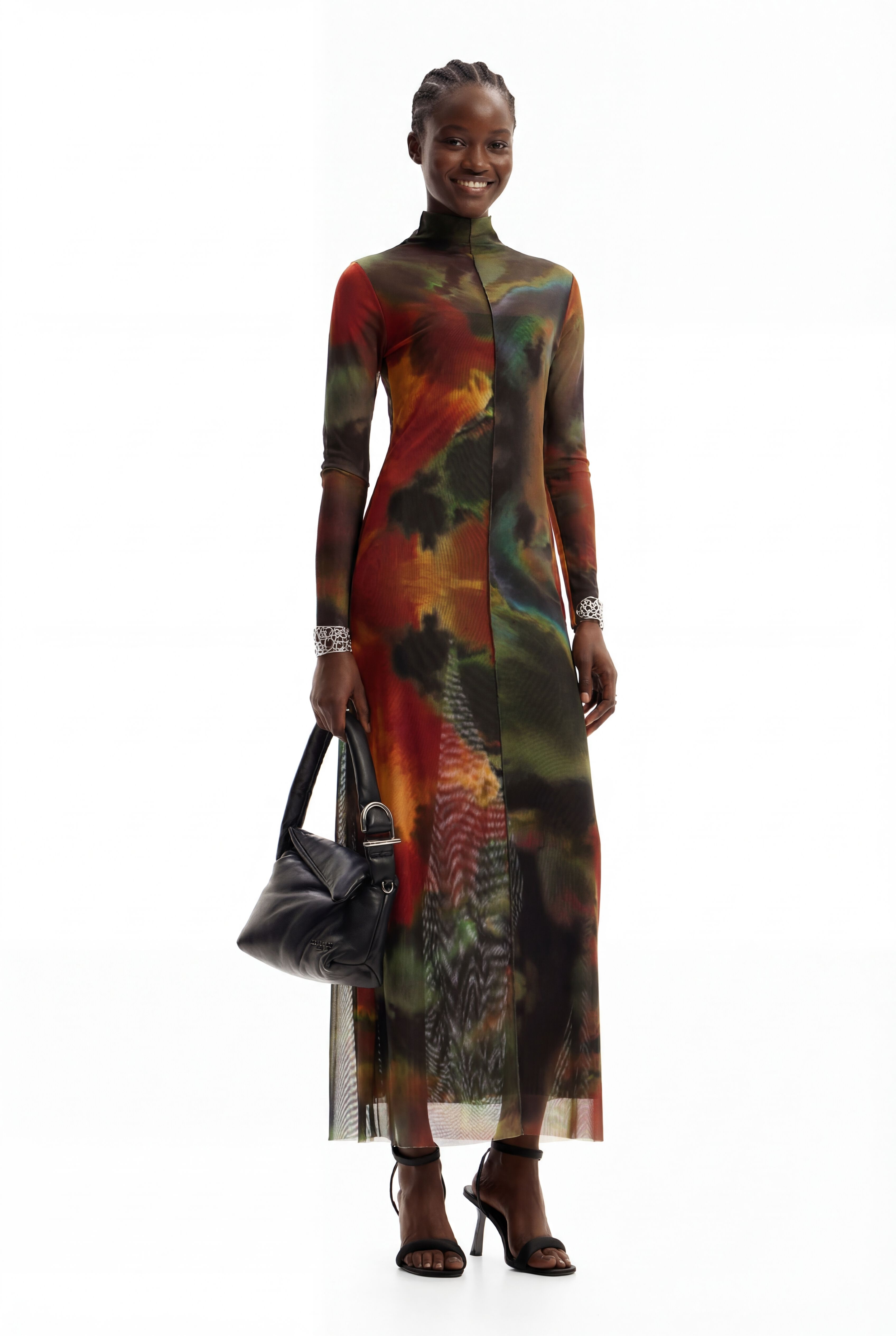 Desigual Midi-jurk met aquarel