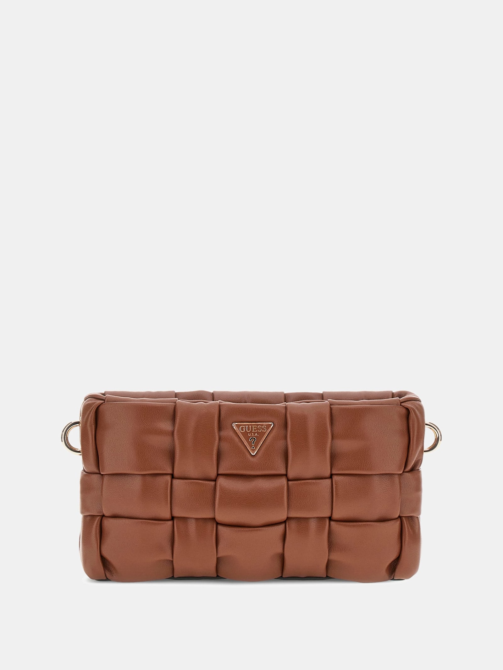 Guess Mini-Crossbody Marion Gevlochten in bruin