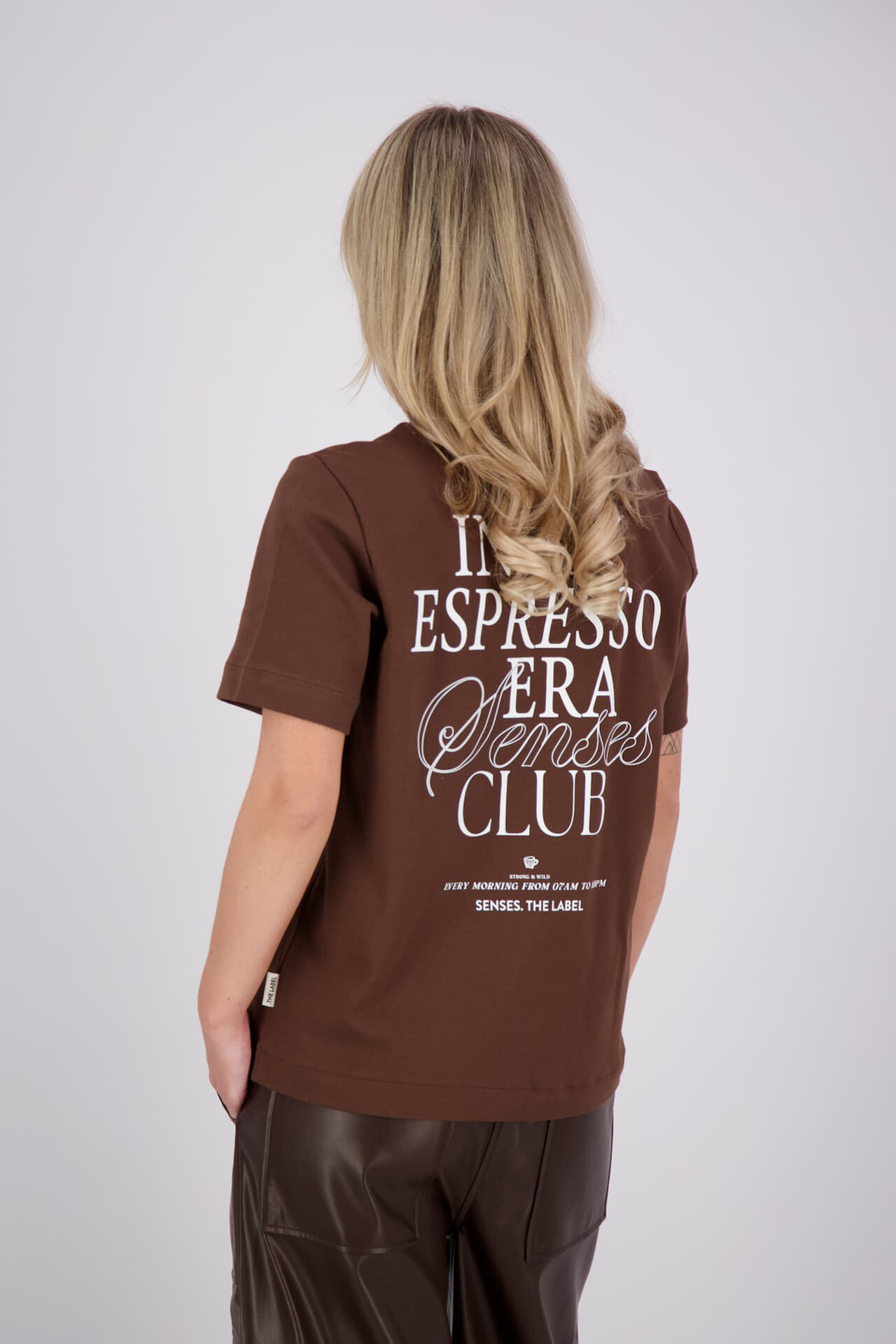 Senses The Label T-shirt Bruin dames