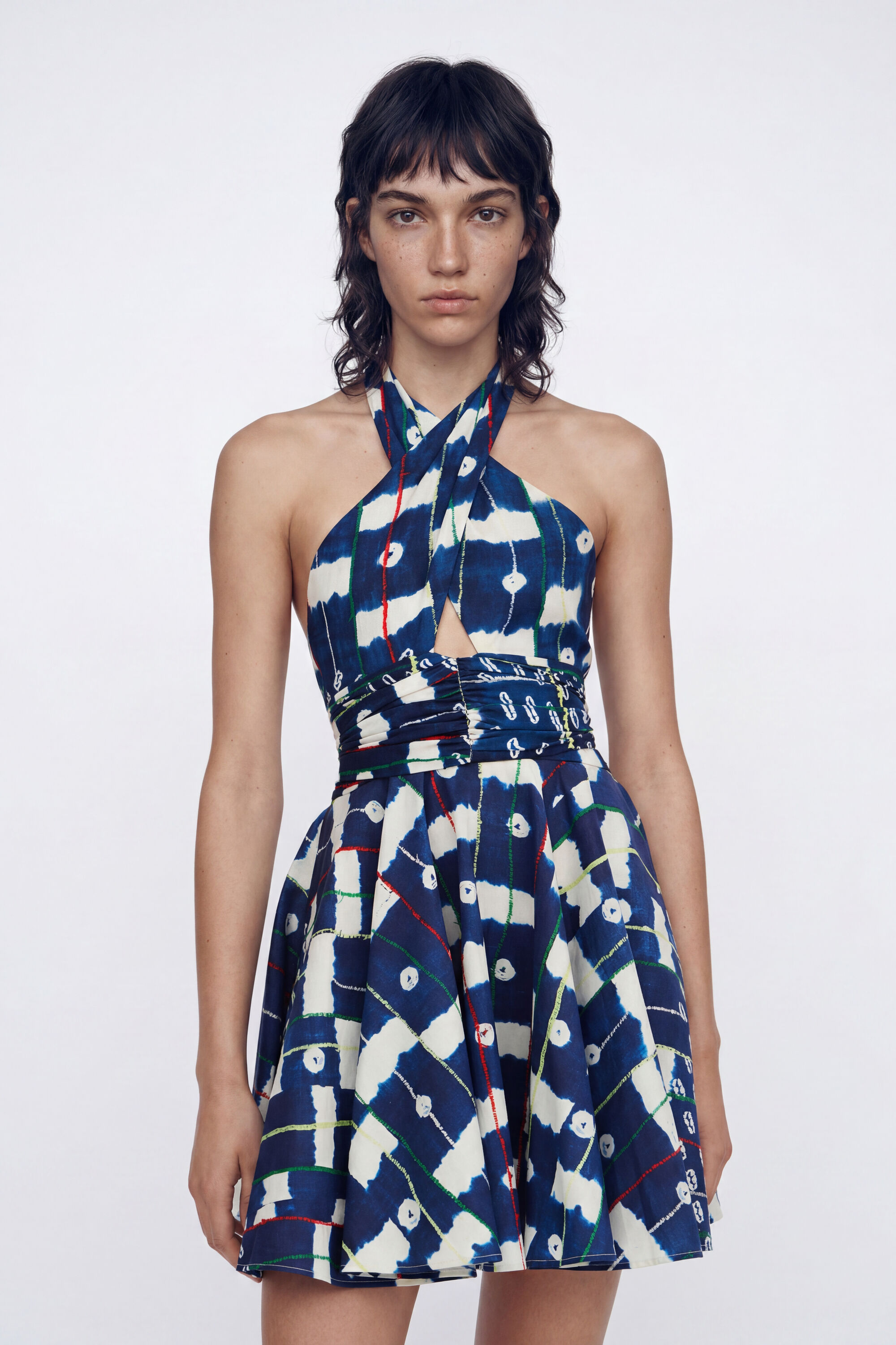 Desigual Korte jurk met halternek Stella Jean
