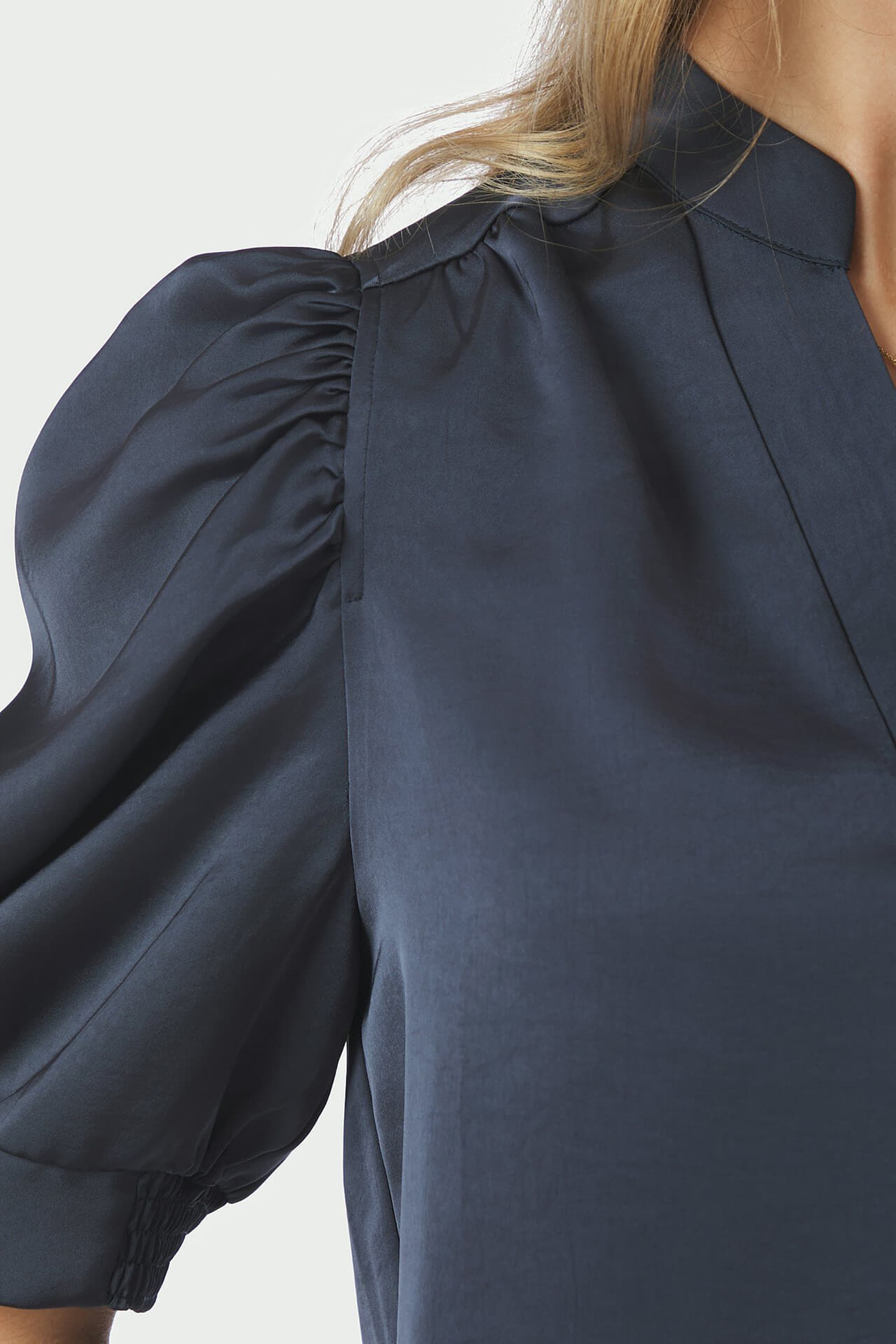 Neo Noir Blouse Roella Heavy Blauw dames