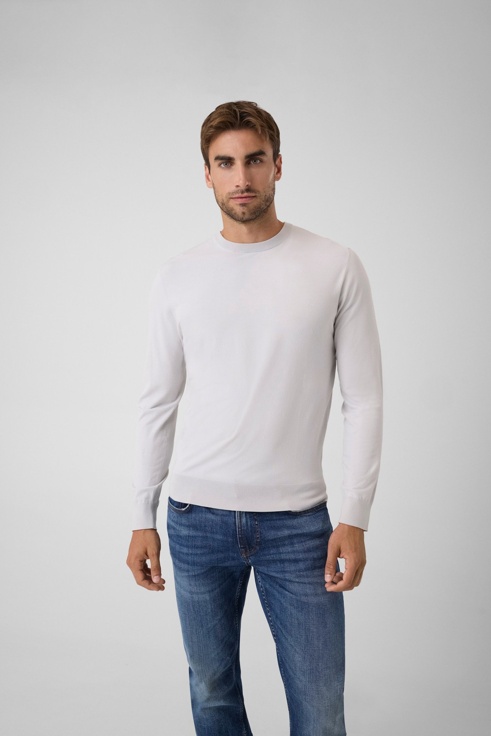 Guess Trui Van Viscosemix for men in grijs