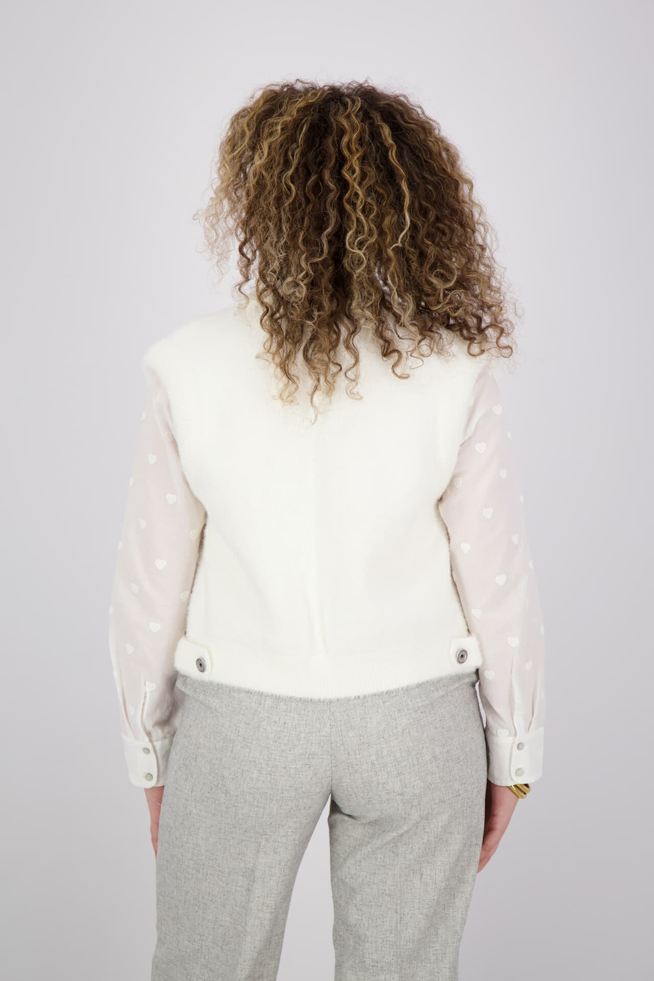 Rino & Pelle Rino & Pelle Gilet Elona Off White dames