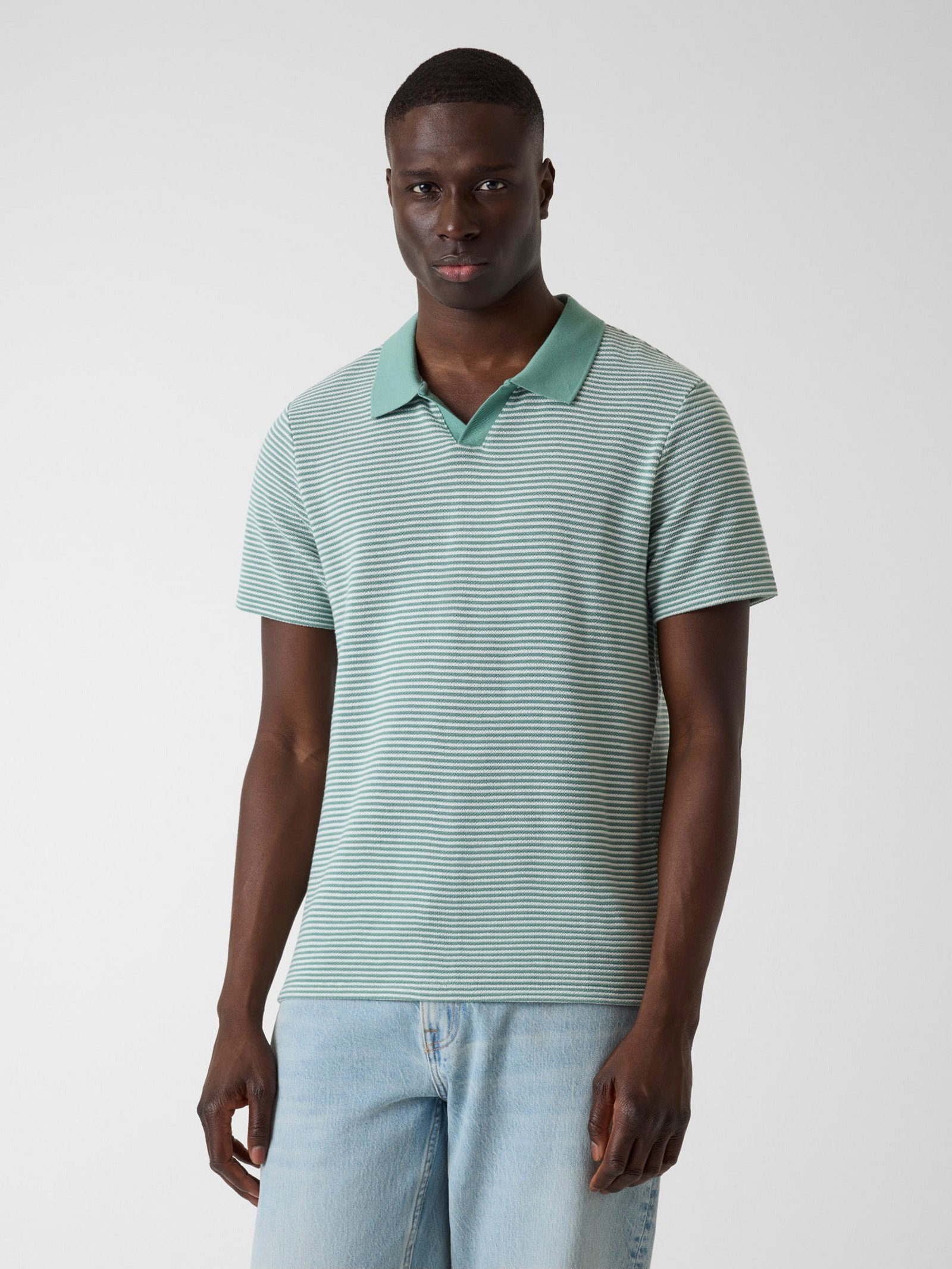 Guess Gebreide Polo in groen
