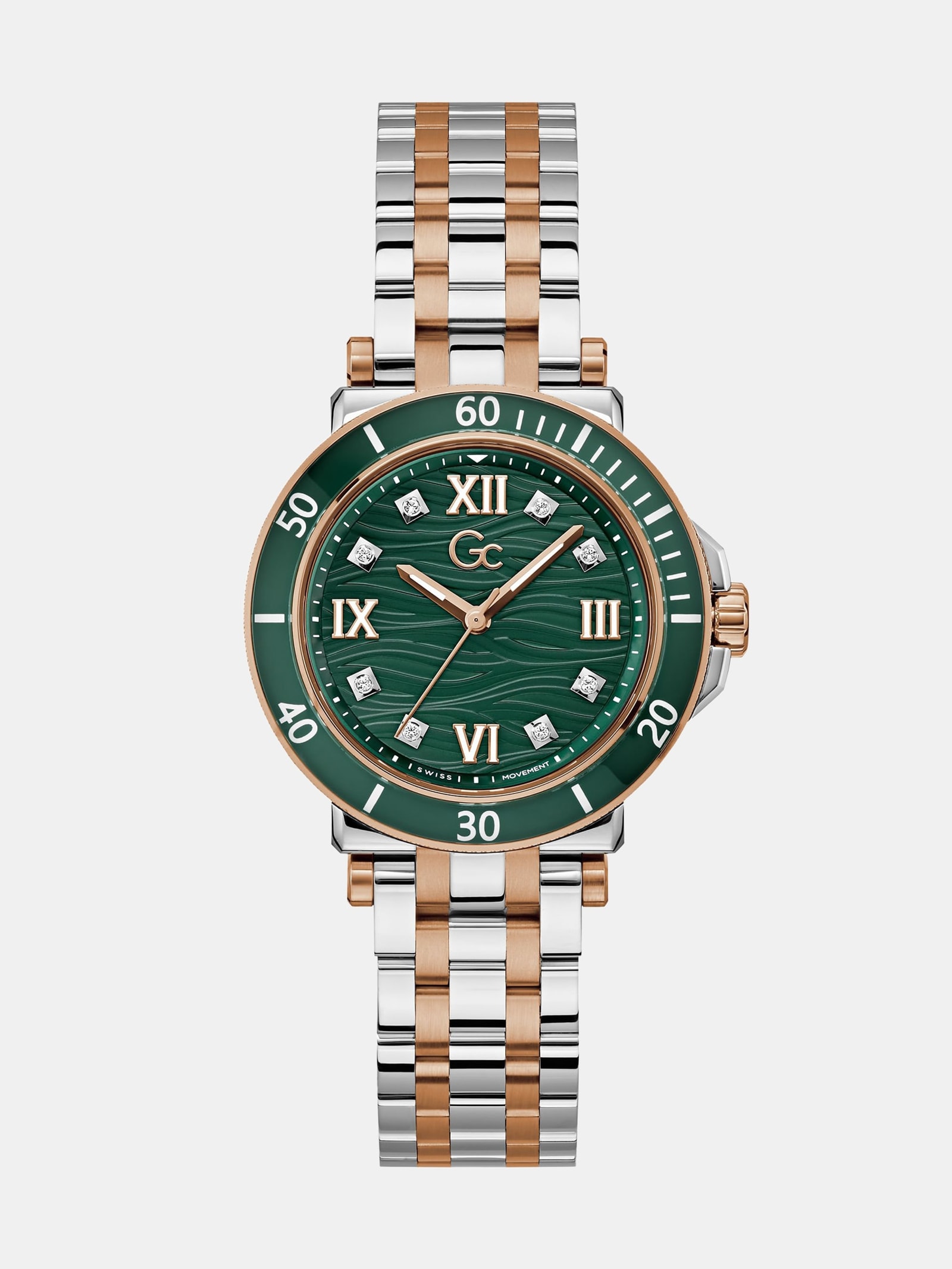 Guess Gc Analoog Horloge Van Roestvrij Staal in groen