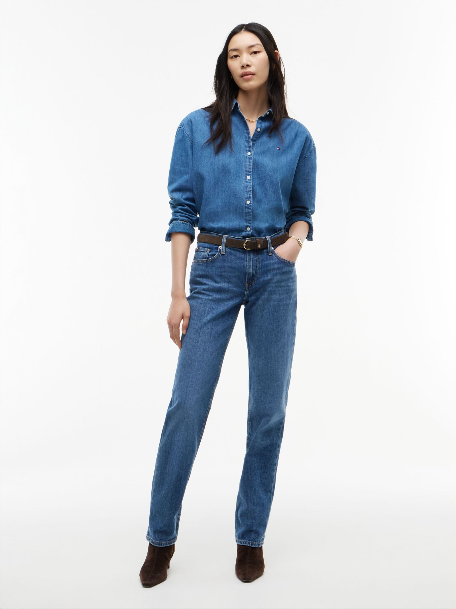 Tommy Hilfiger Medium rise classic straight jeans