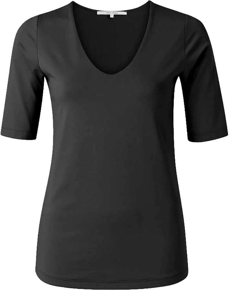 Yaya T-shirt Zwart dames in zwart