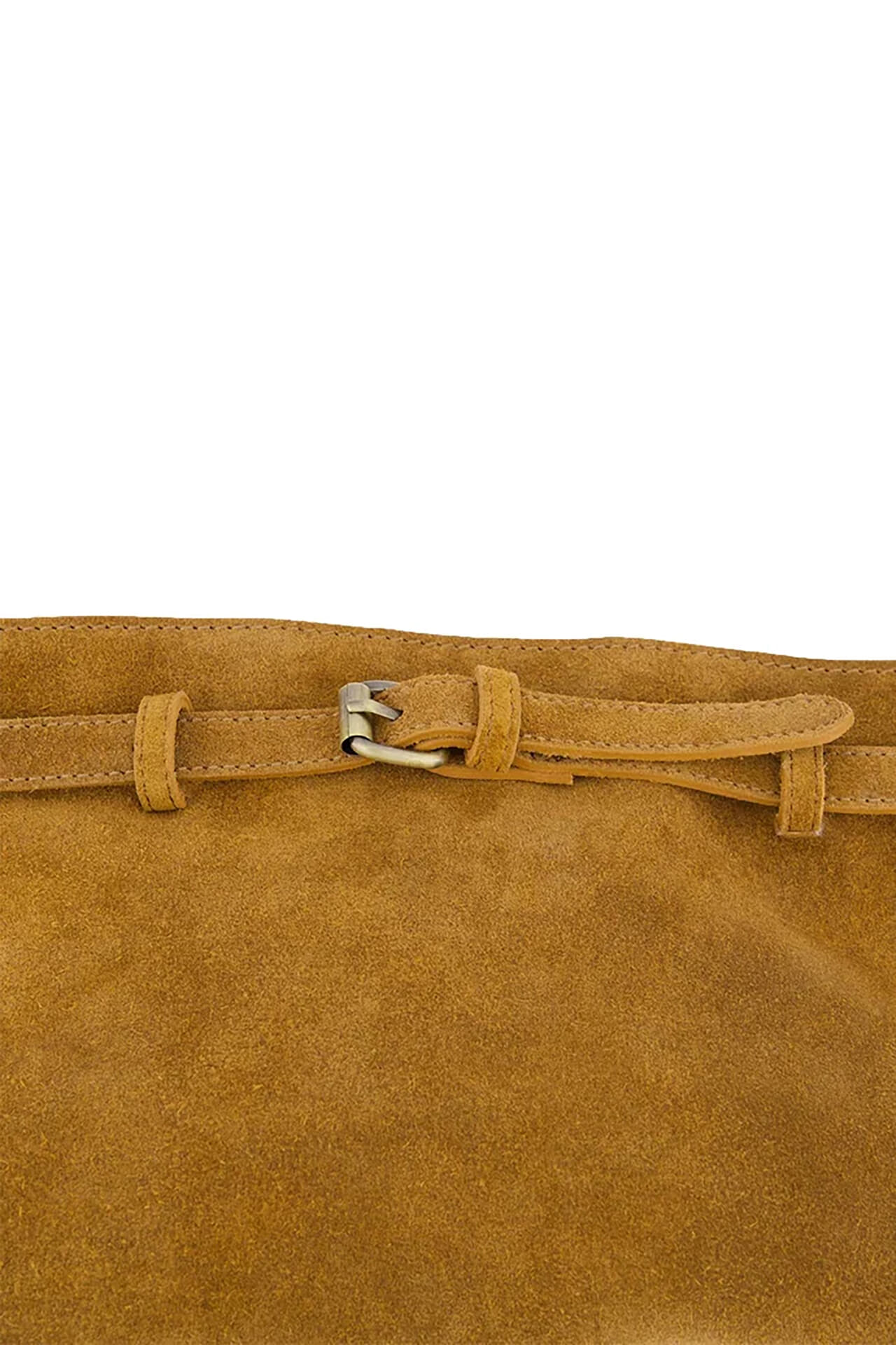 Zusss Tas Suede Camel dames in bruin