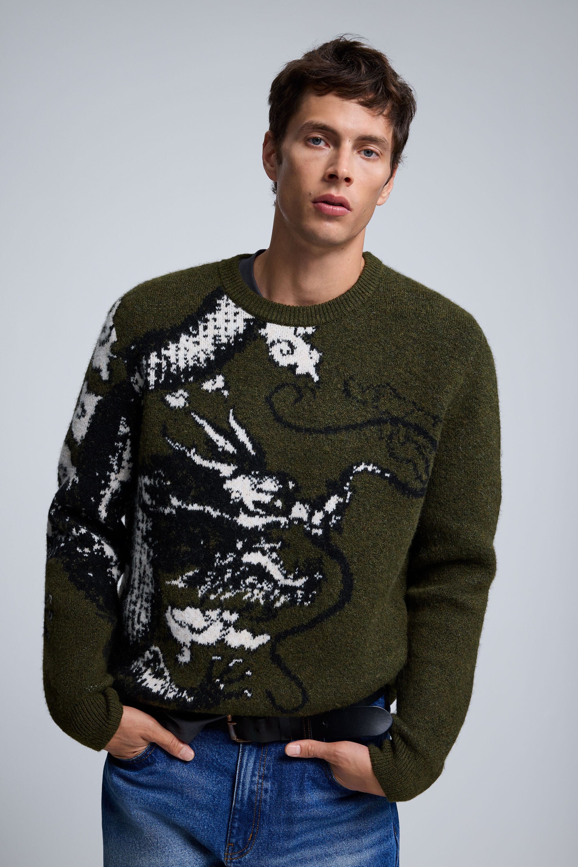 Desigual Bedrukte jacquardtrui