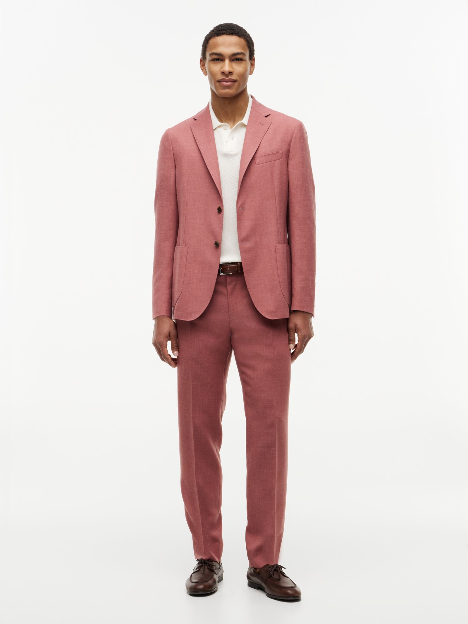 Tommy Hilfiger Regular fit canvas broek met linnen