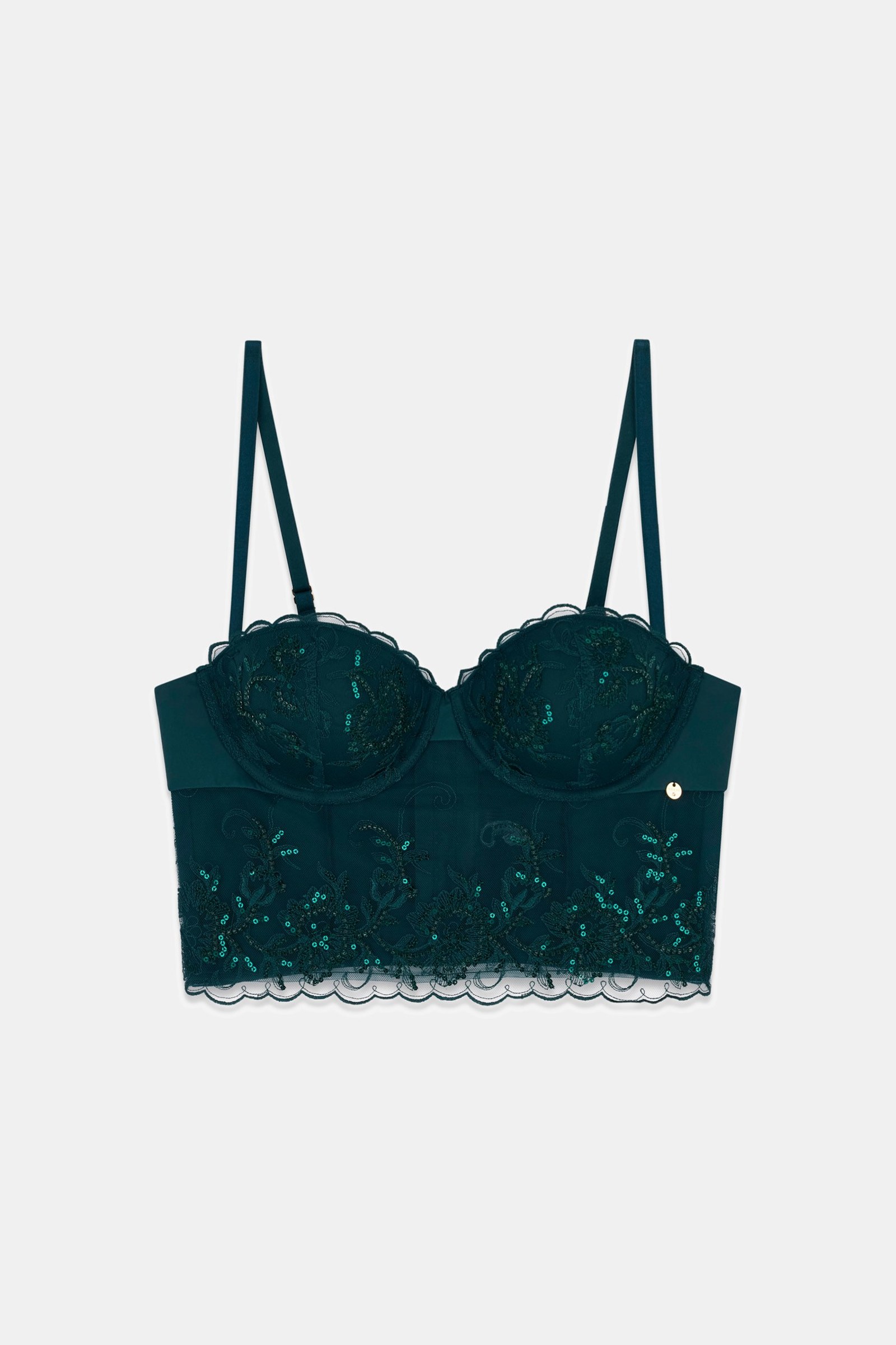 Guess Deva Gewatteerde Bustier in groen