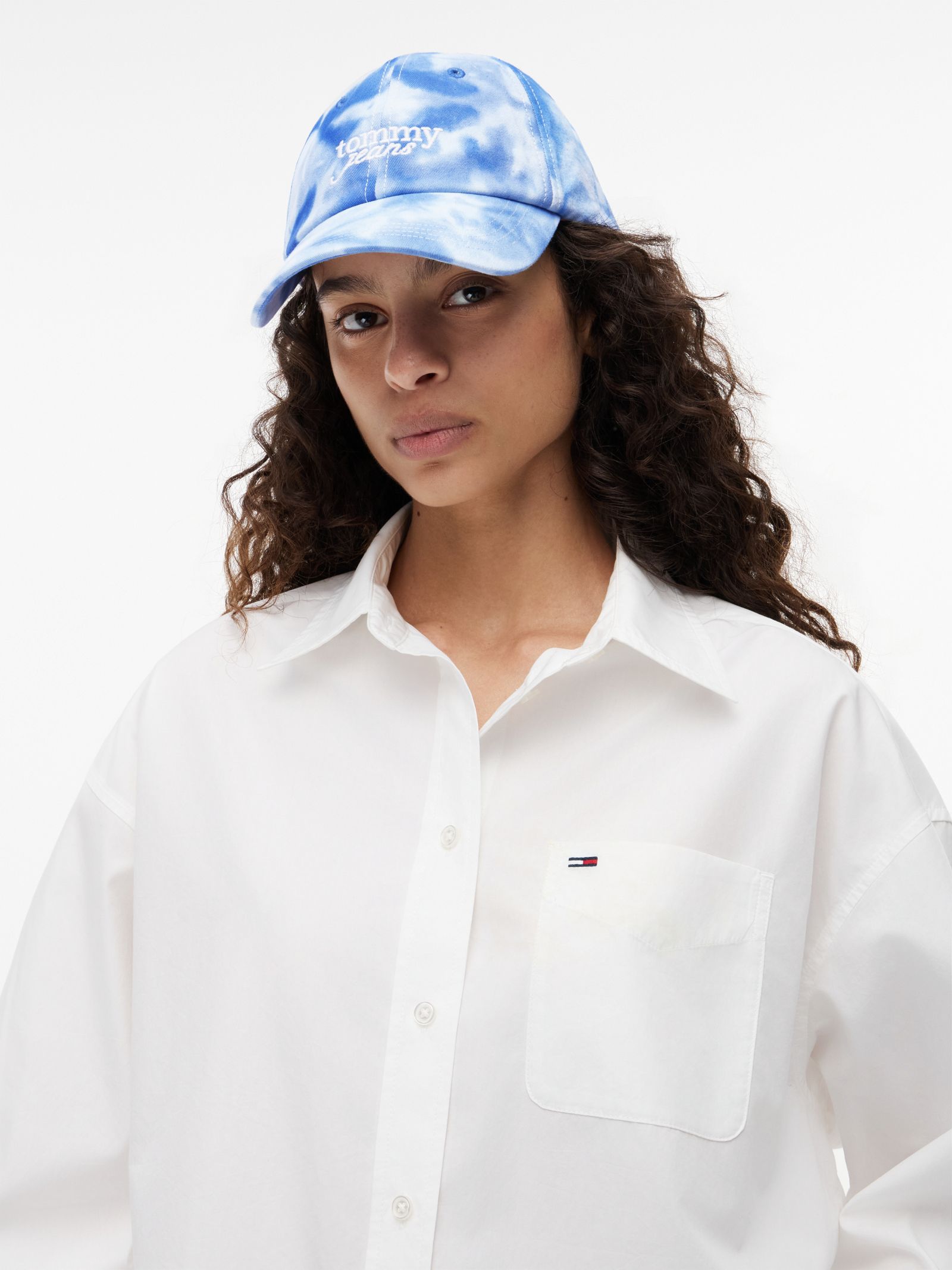 Tommy Jeans tie dye baseballpet met geborduurd logo
