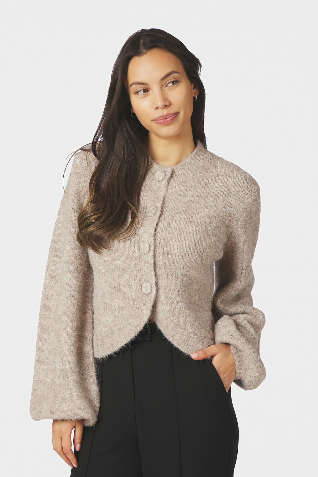 Neo Noir Vest Gio Fluffy Beige dames