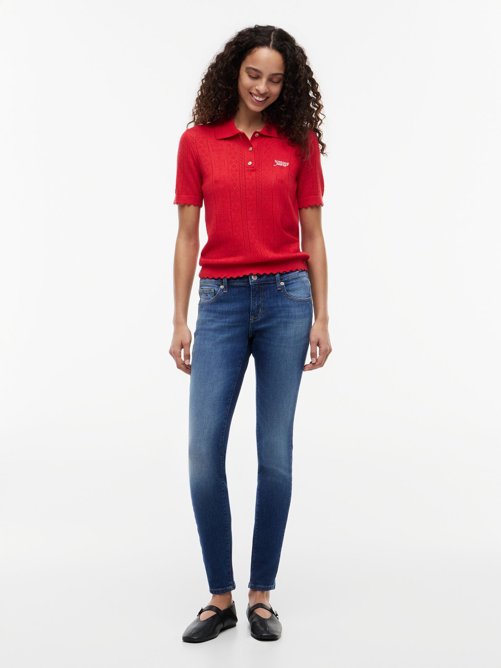 Tommy Jeans Sophie faded low rise skinny jeans