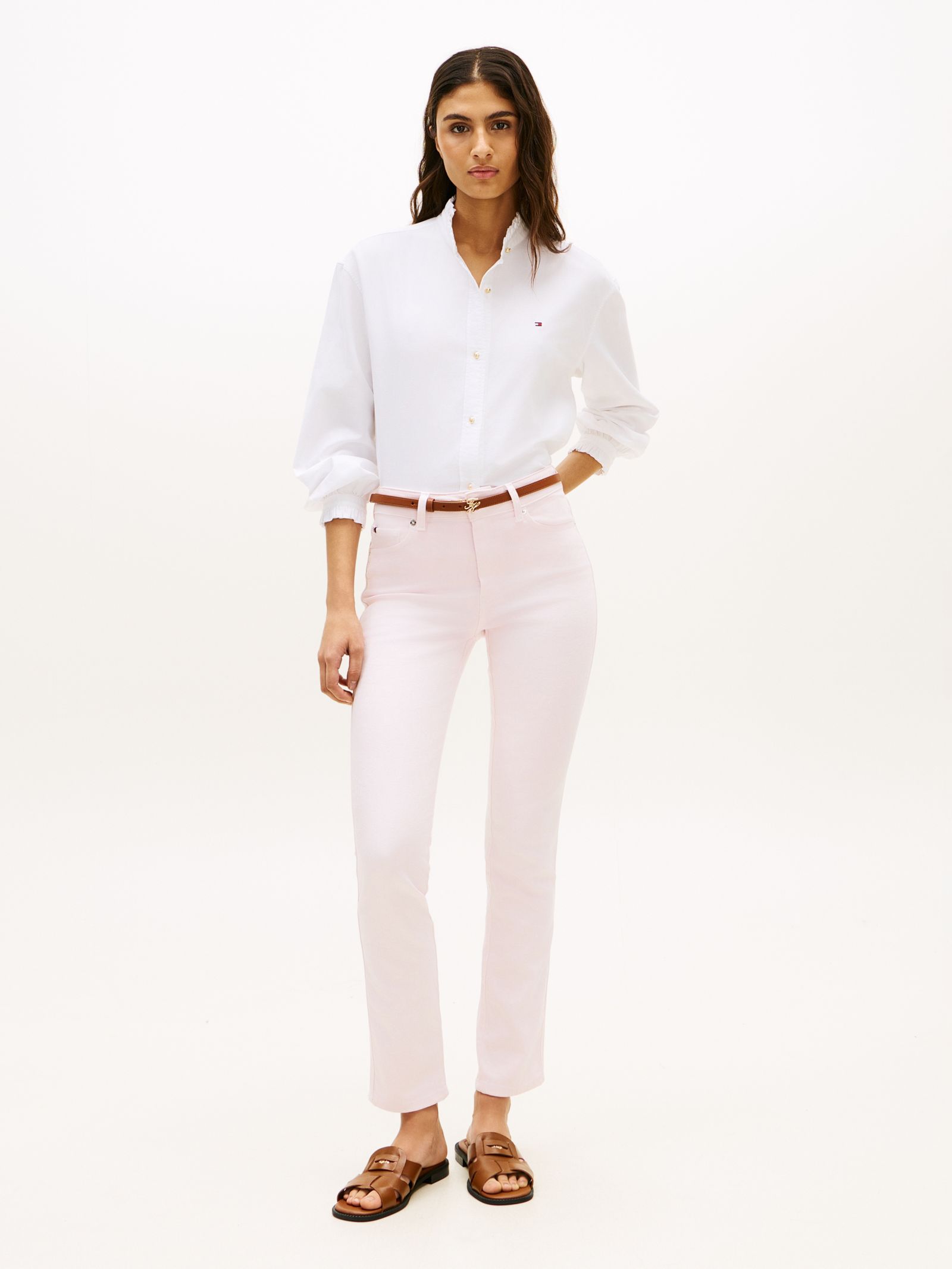 Tommy Hilfiger medium rise slim jeans in roze