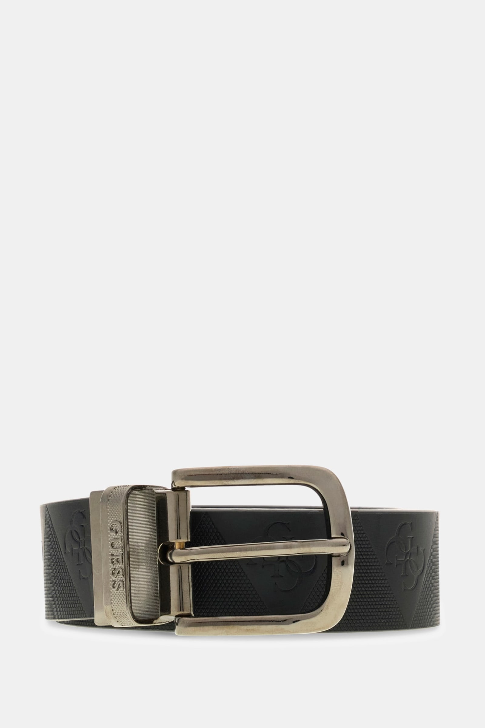 Guess Echte Leren Riem for men in zwart