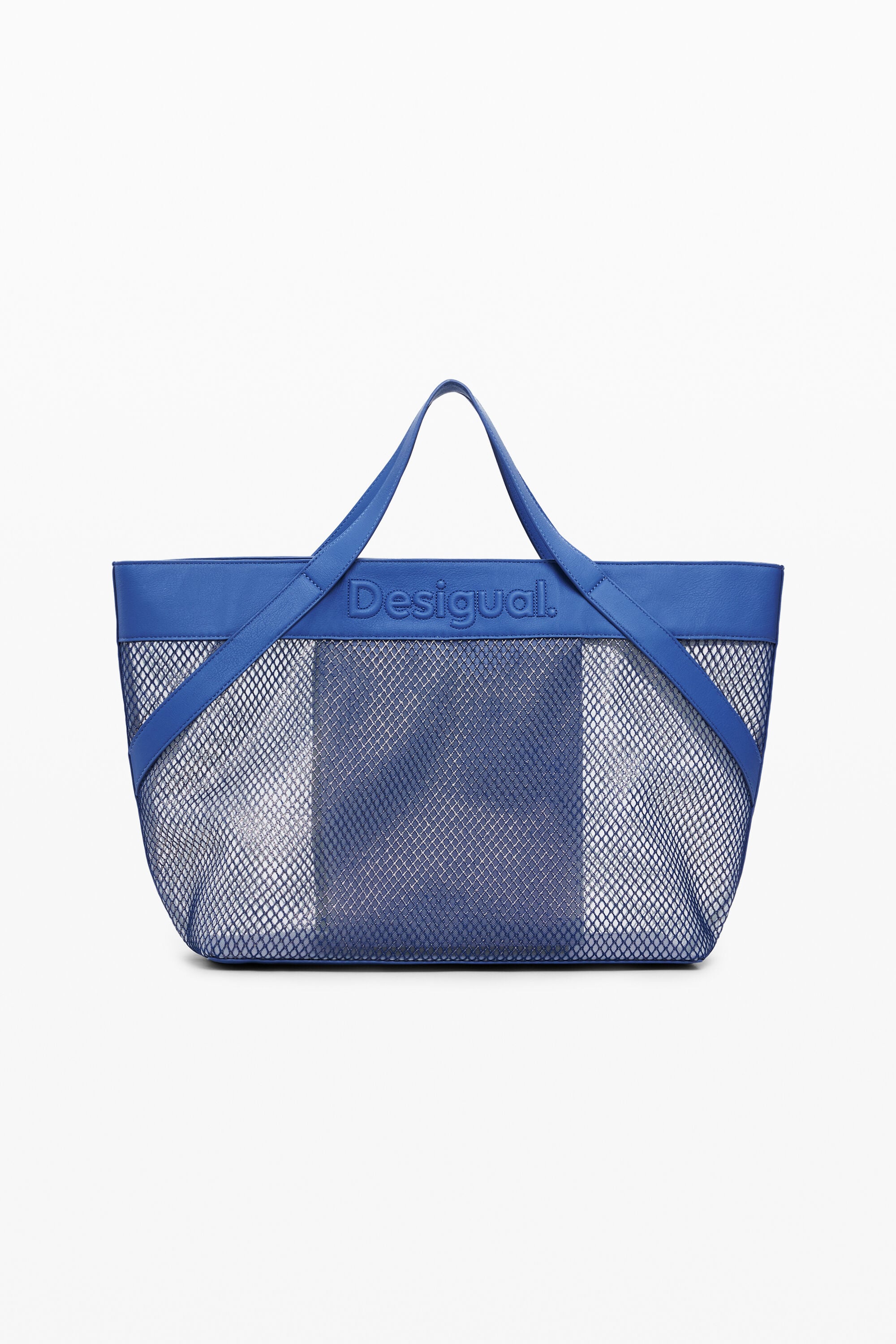 Desigual Grote shopper tas van mesh