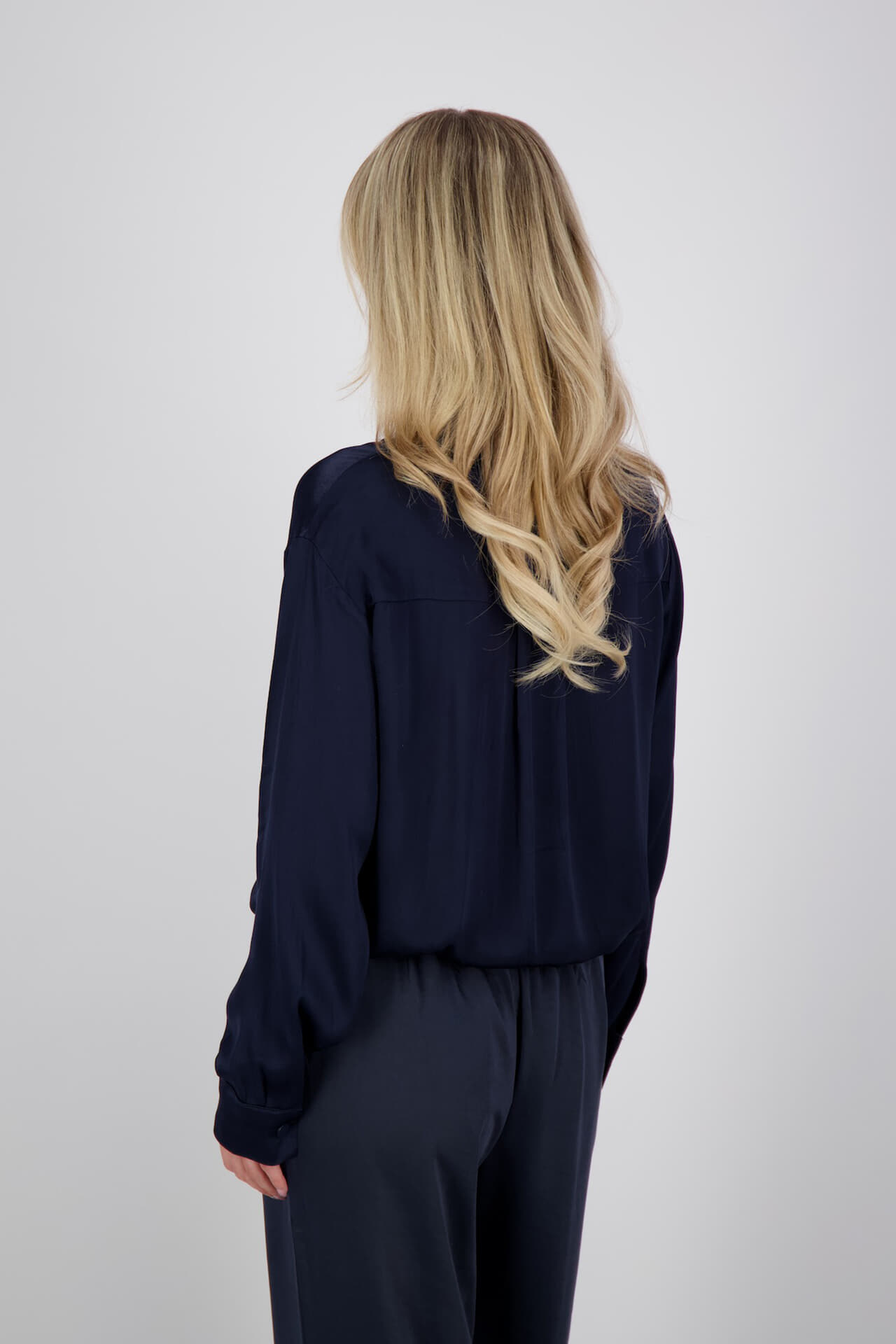 Vive La Femme Blouse Doortje Navy dames