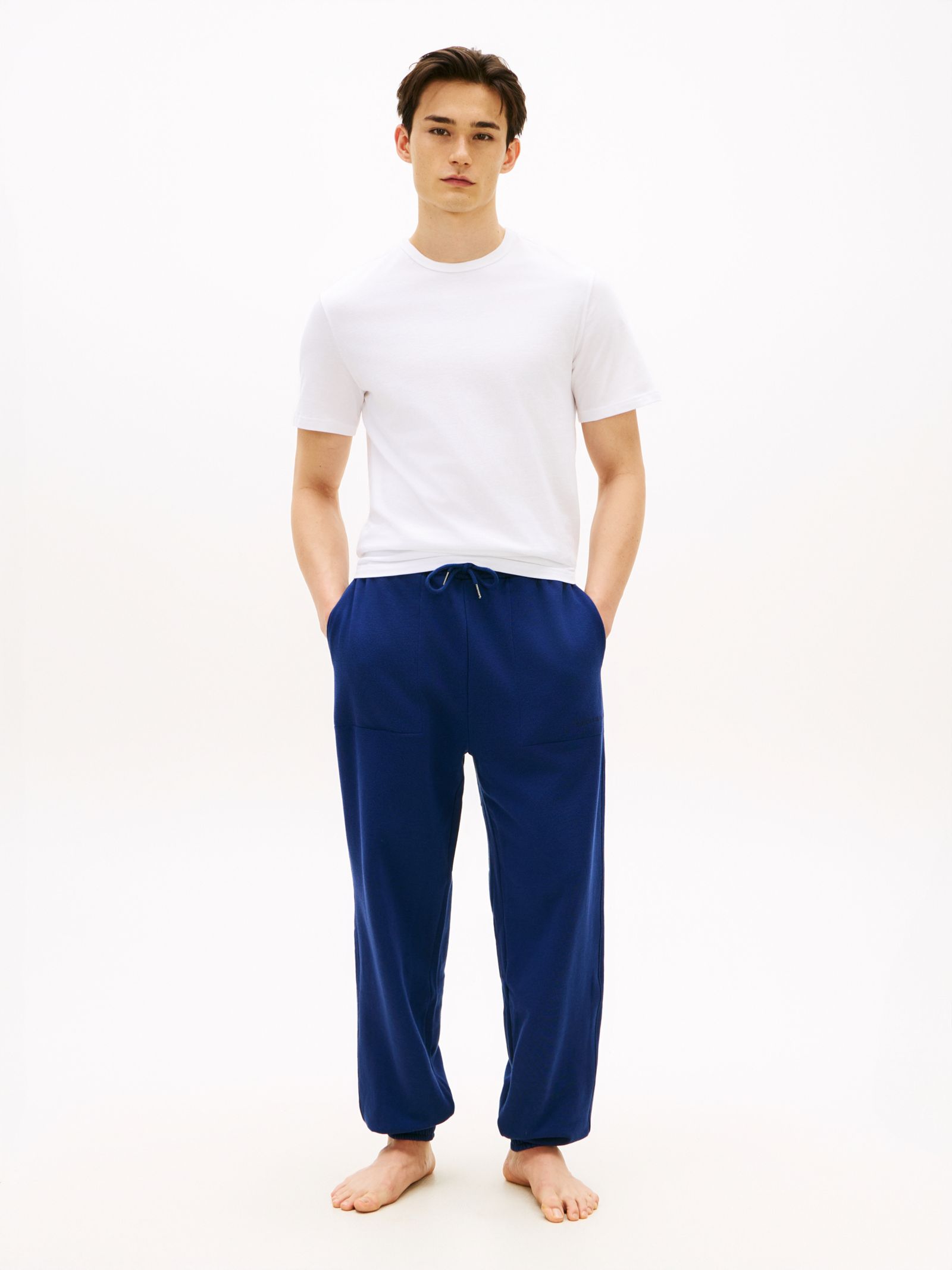 Tommy Hilfiger Essential Terry Lounge Jogger met boorden in marine