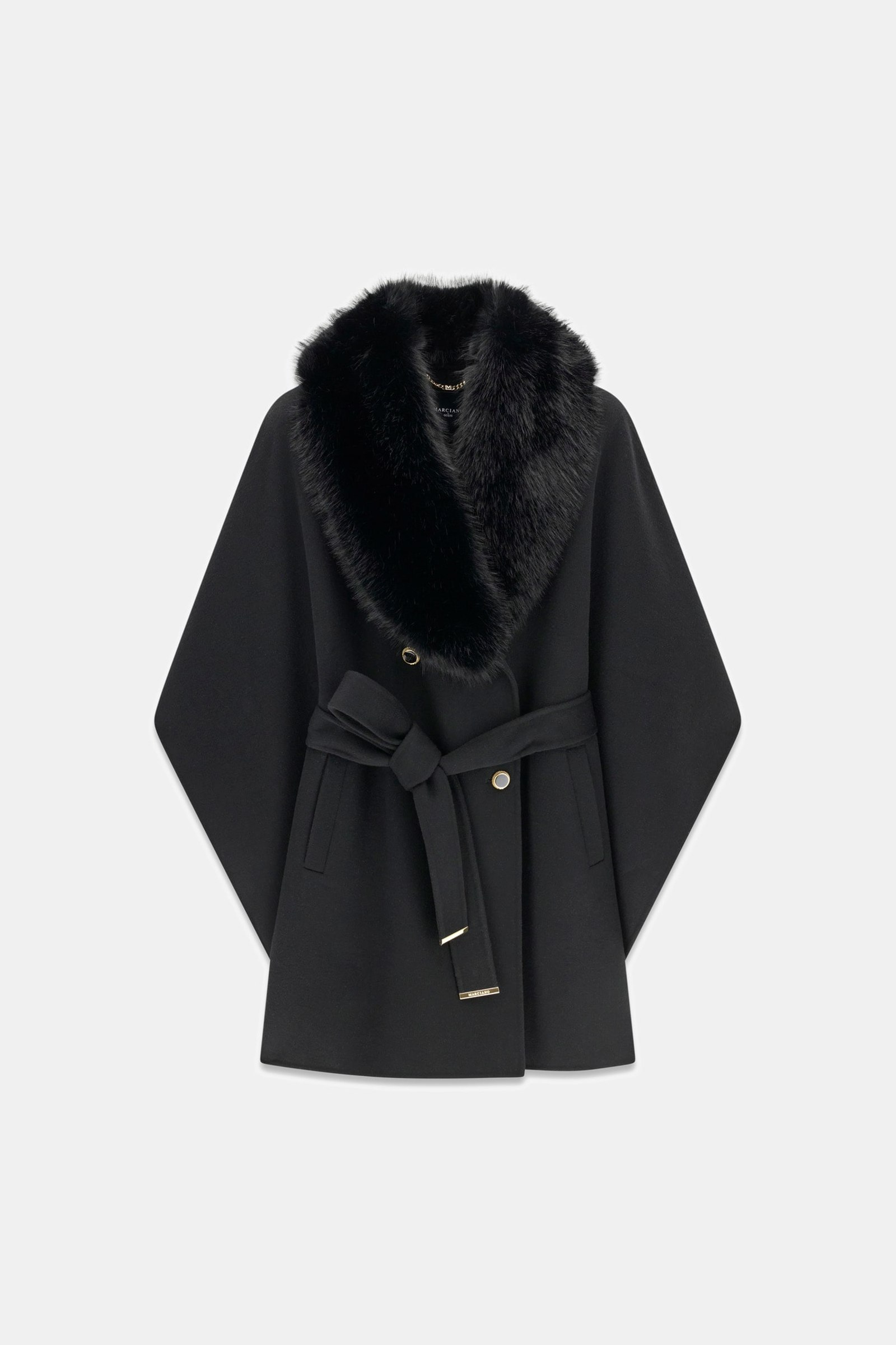 Guess Marciano Double-Breasted Cape in zwart