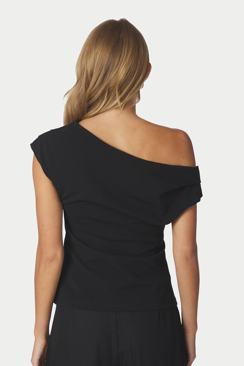 Neo Noir Top Mabelle Drapy Zwart dames