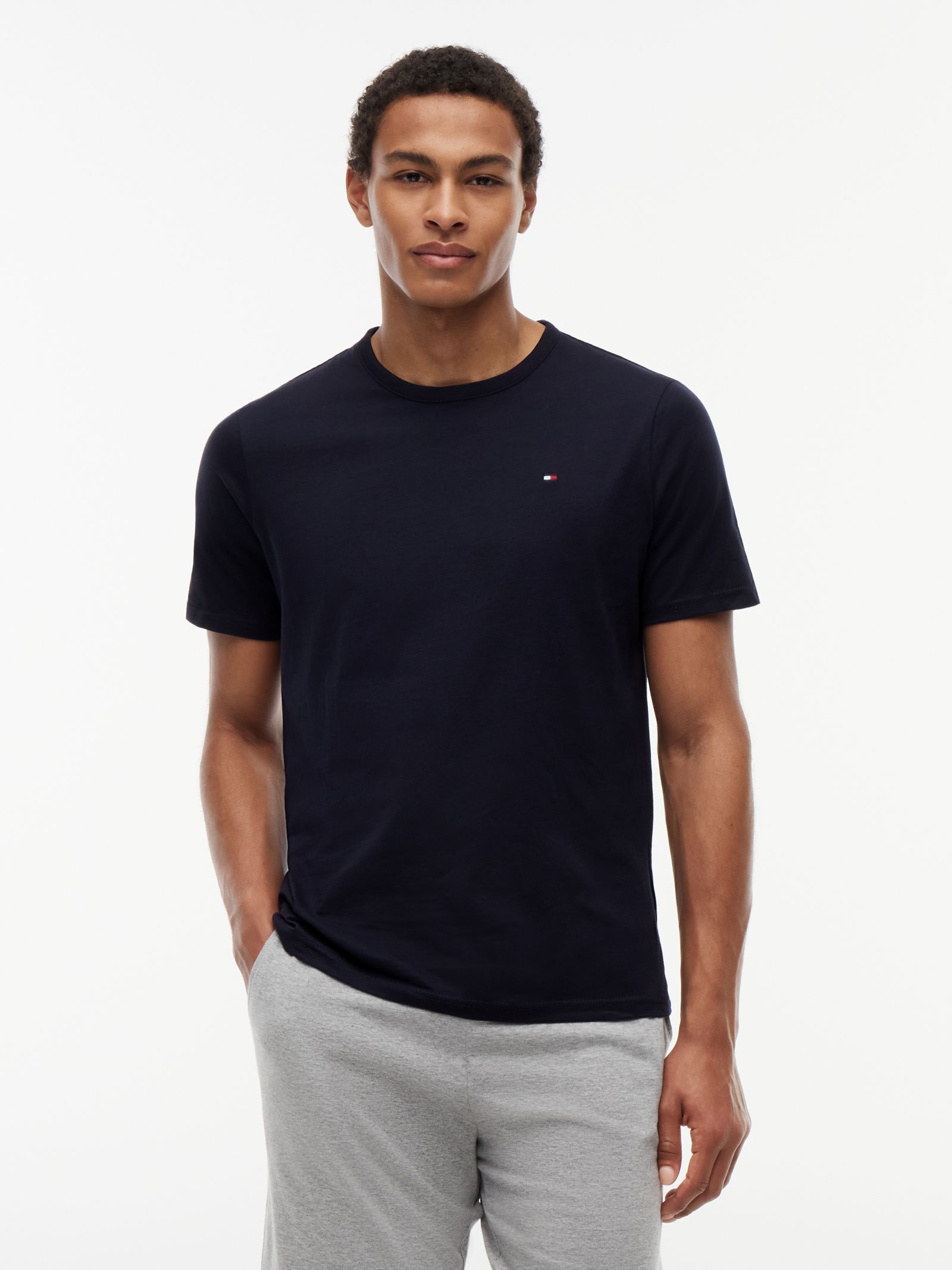 Tommy Hilfiger Set van 3 Signature Jersey Lounge T-shirts in marine