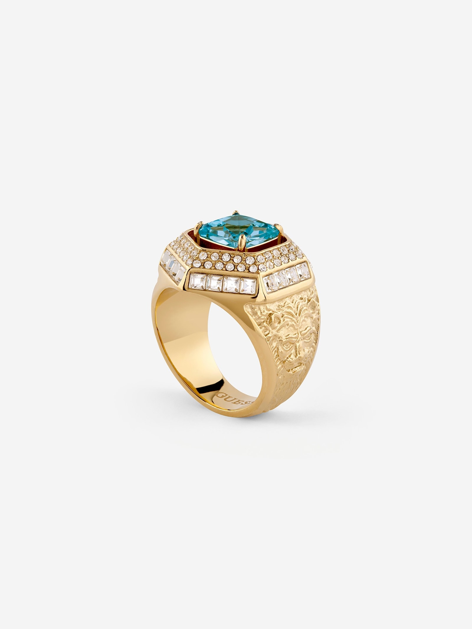 Guess Lioness Queen Ring voor dames in goud