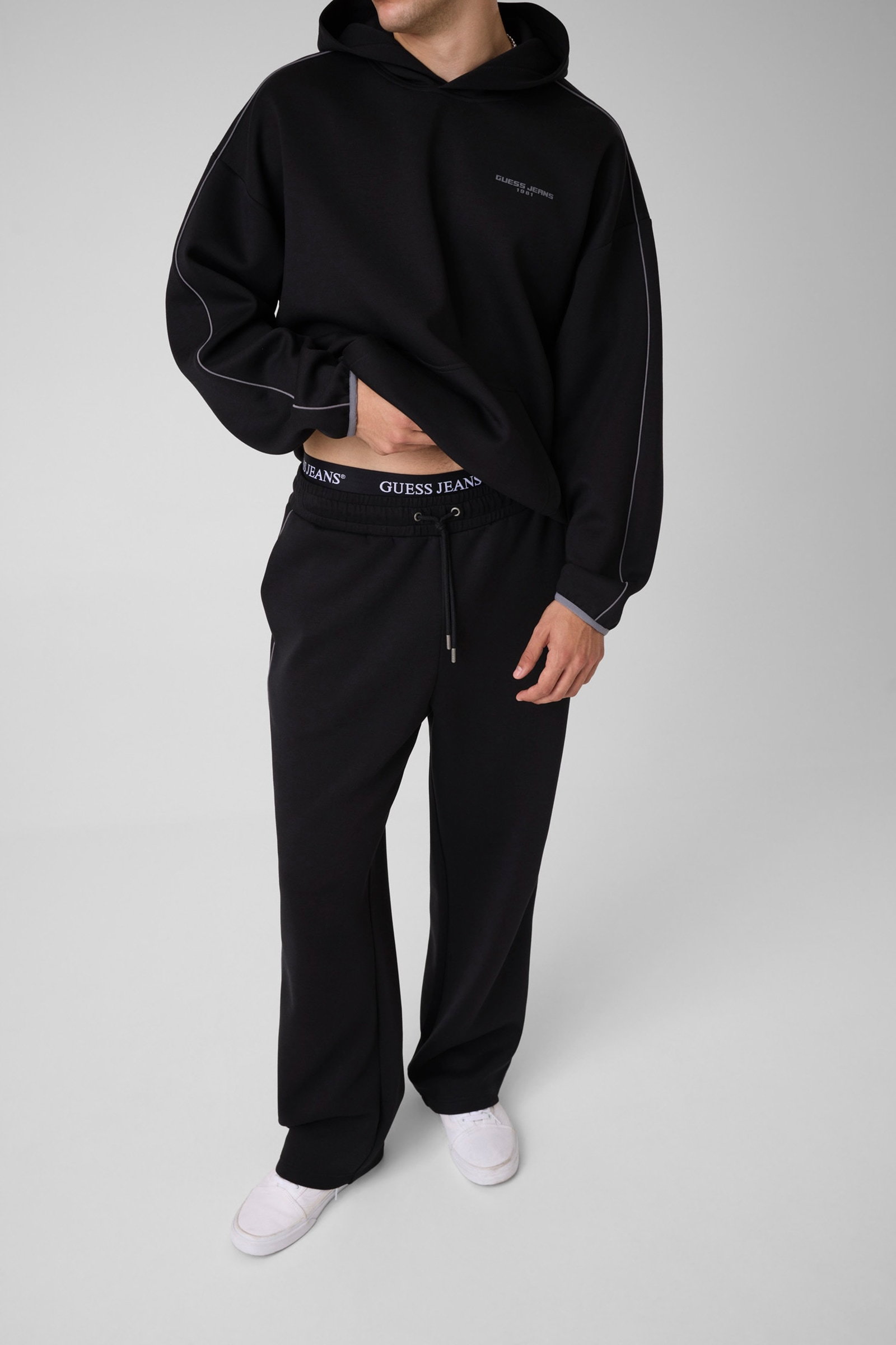 Guess Jogger Met Bedrukt Logo in zwart