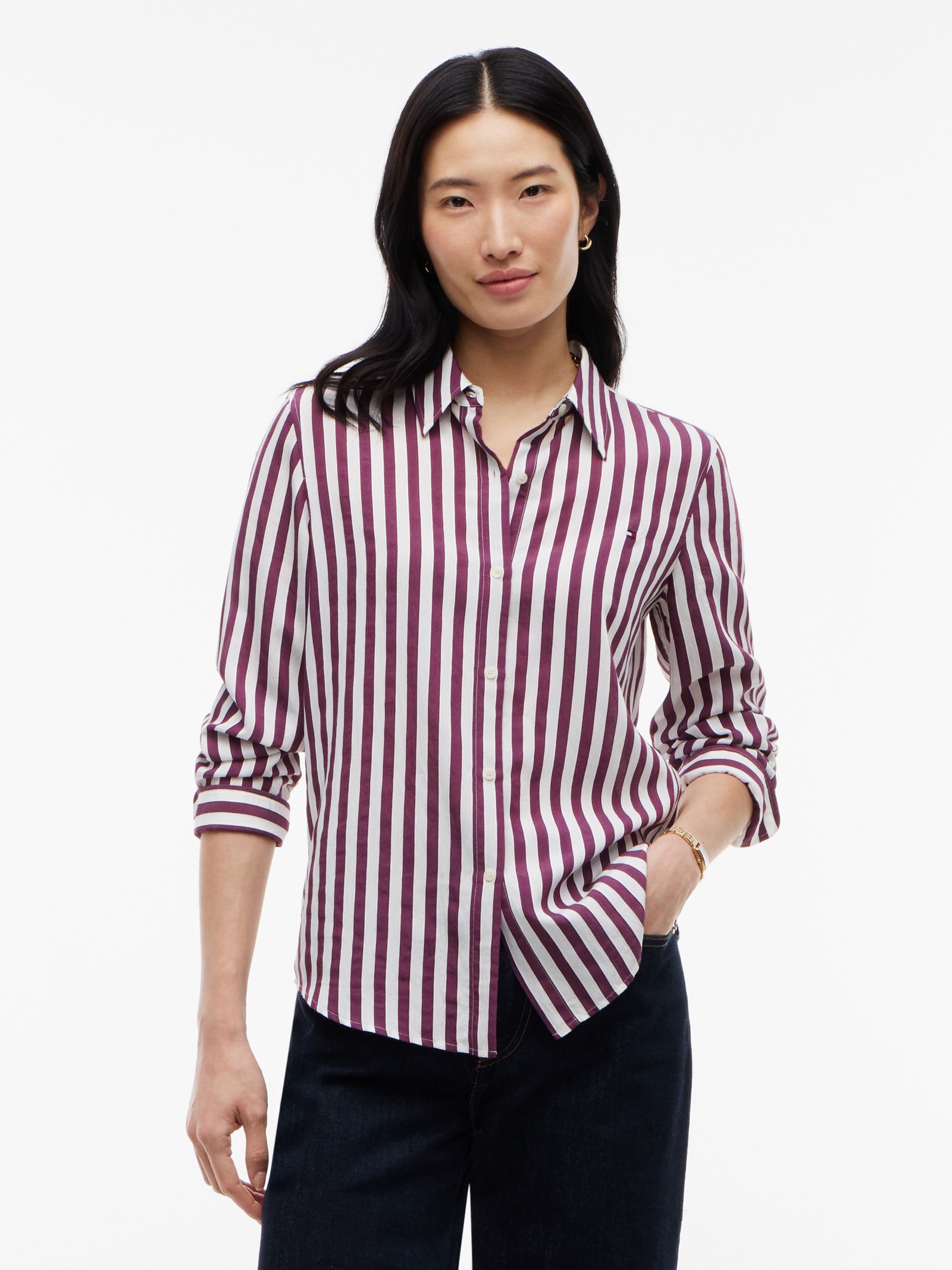 Tommy Hilfiger Regular fit overhemd met streep