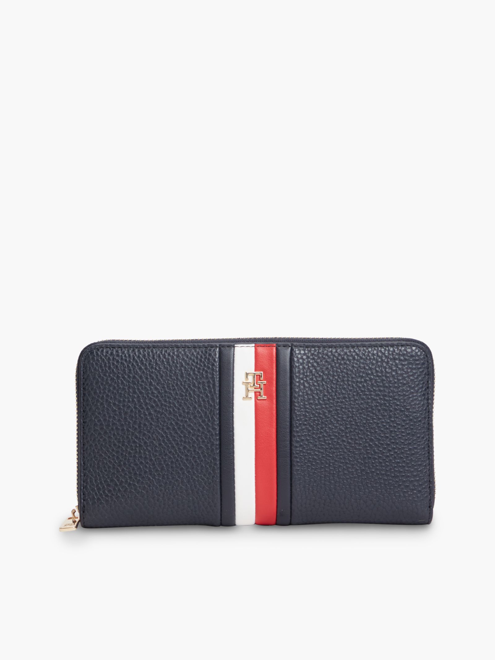 Tommy Hilfiger Hilfiger Icon Zip Around portemonnee met signature streep in marine