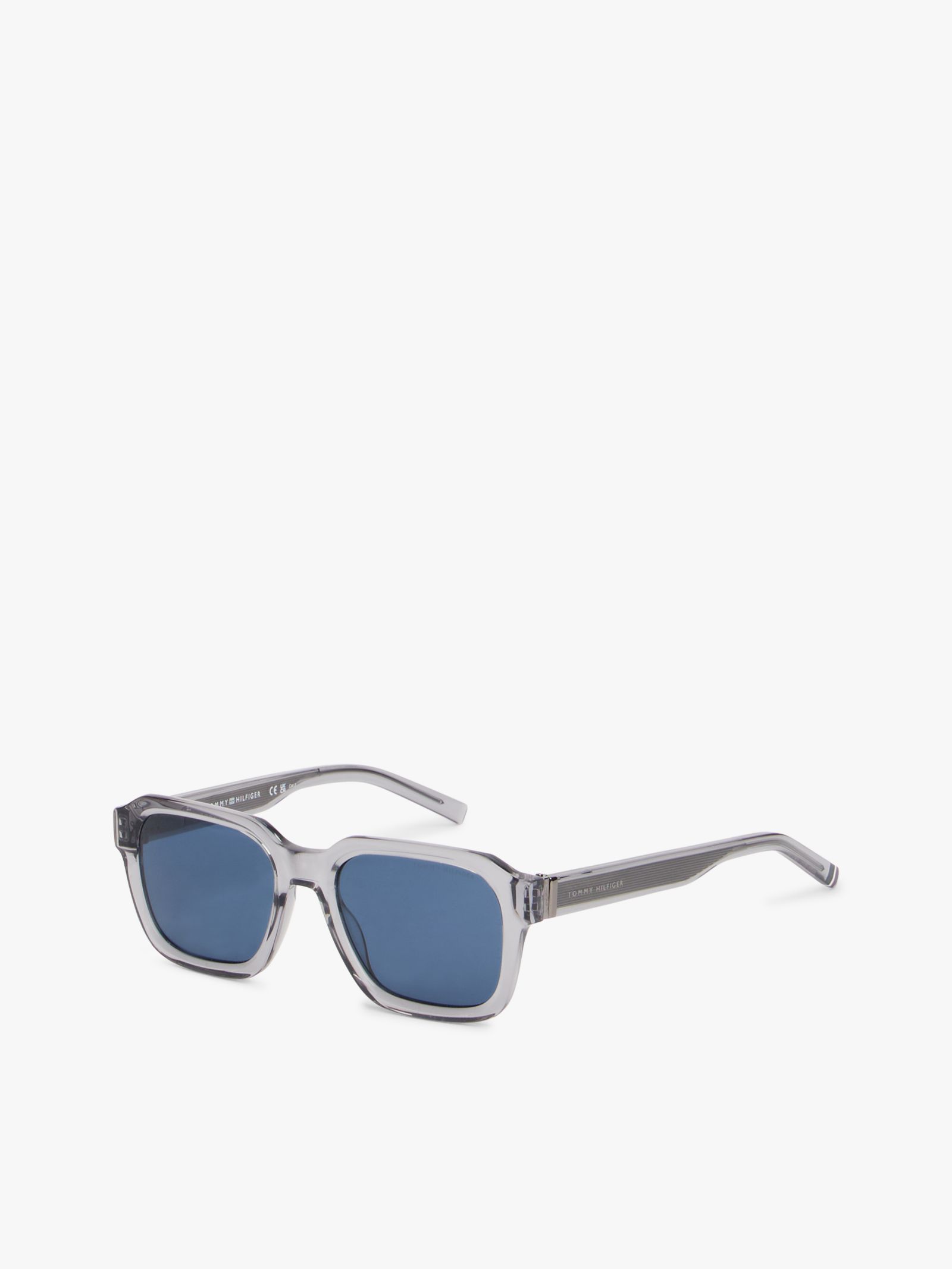 Tommy Hilfiger Zonnebril met vierkante glazen en Signature Tips in grijs
