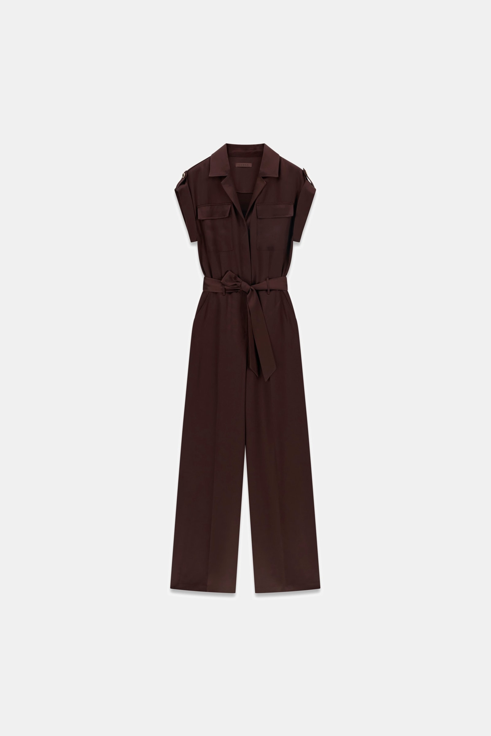 Guess Satin Jumpsuit in bruin
