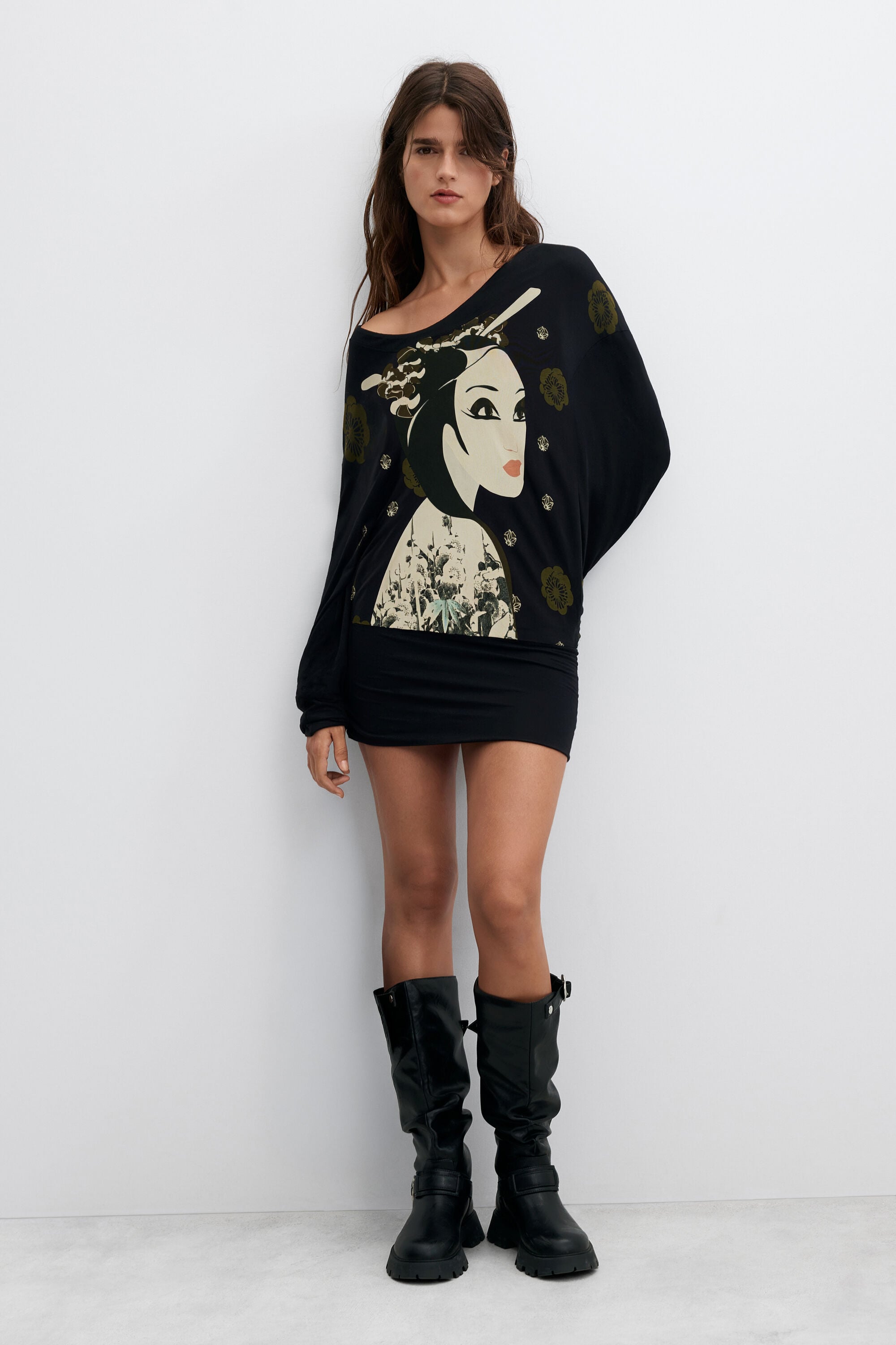 Desigual mini gebreide jurk