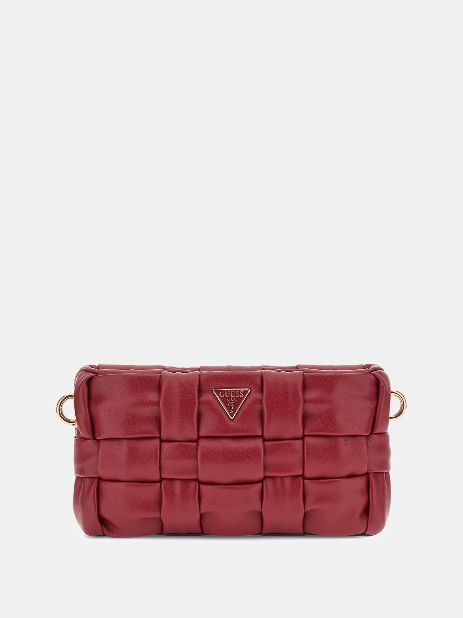 Guess Mini-Crossbody Marion Gevlochten in rood