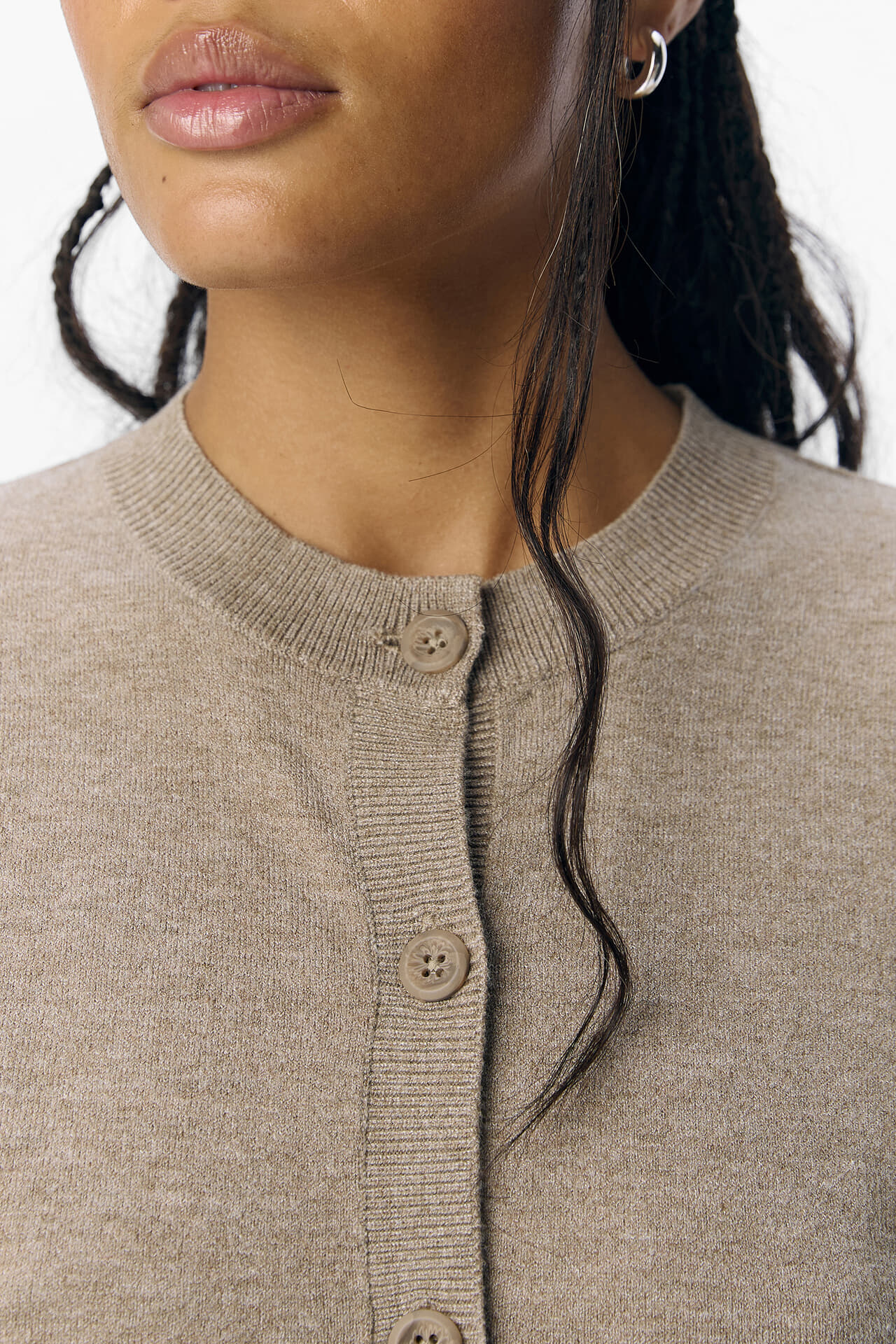 Object Vest Thess Beige dames