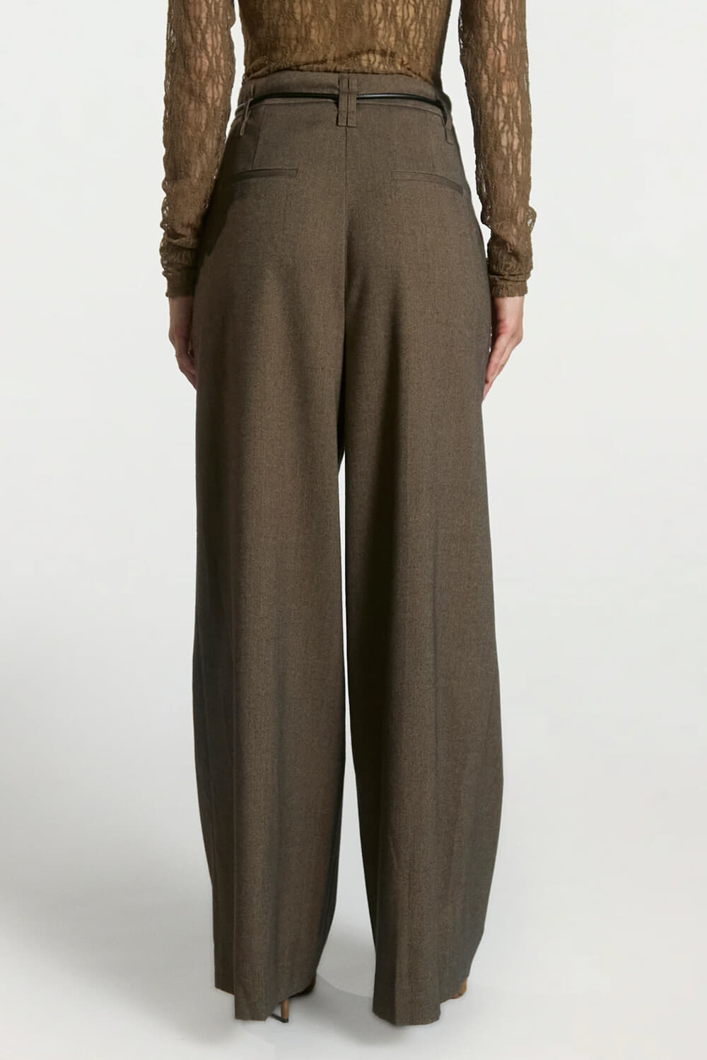 Aaiko Broek Hailey Tweed Bruin dames