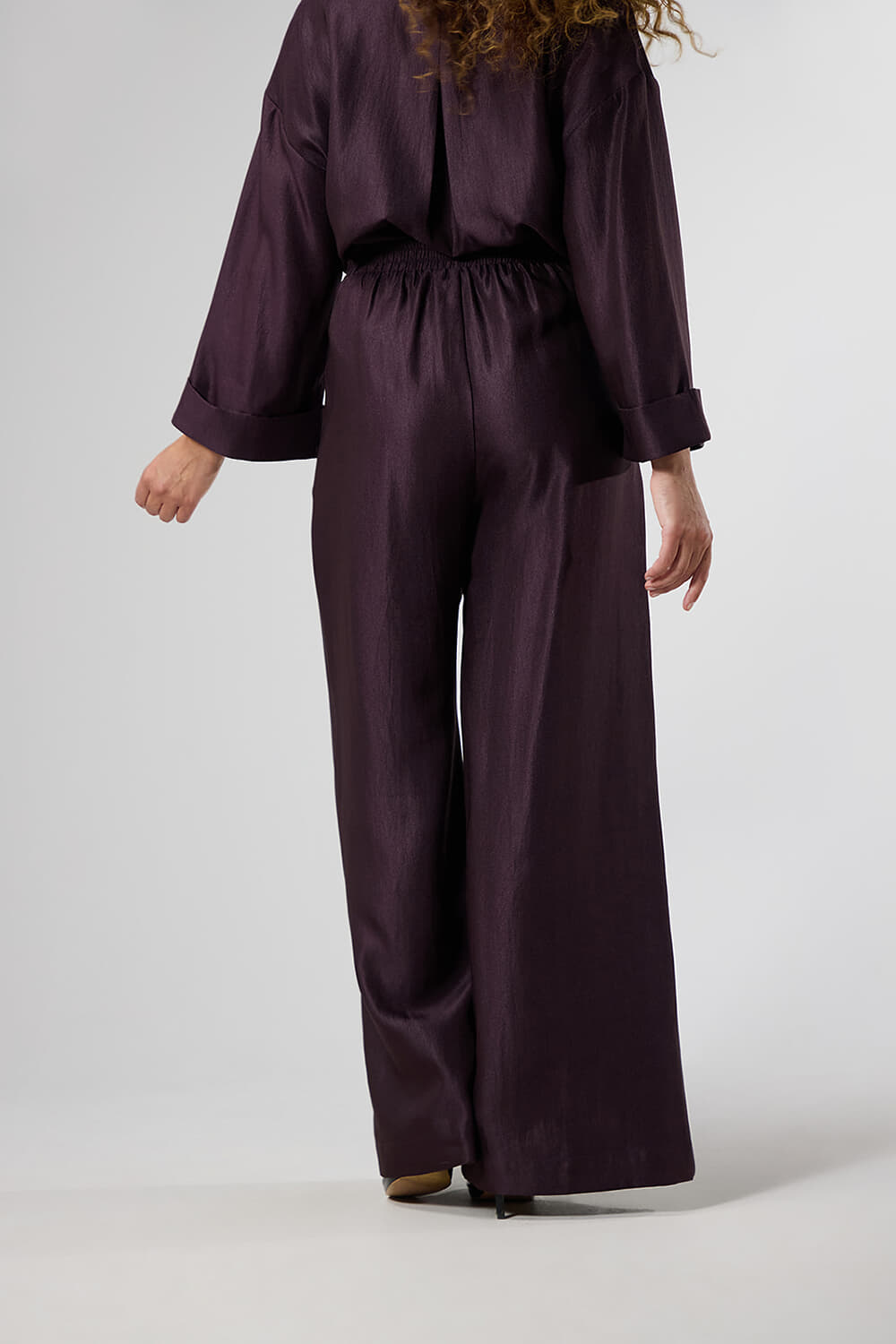 Label Dot Broek Rindee Bordeaux Rood dames