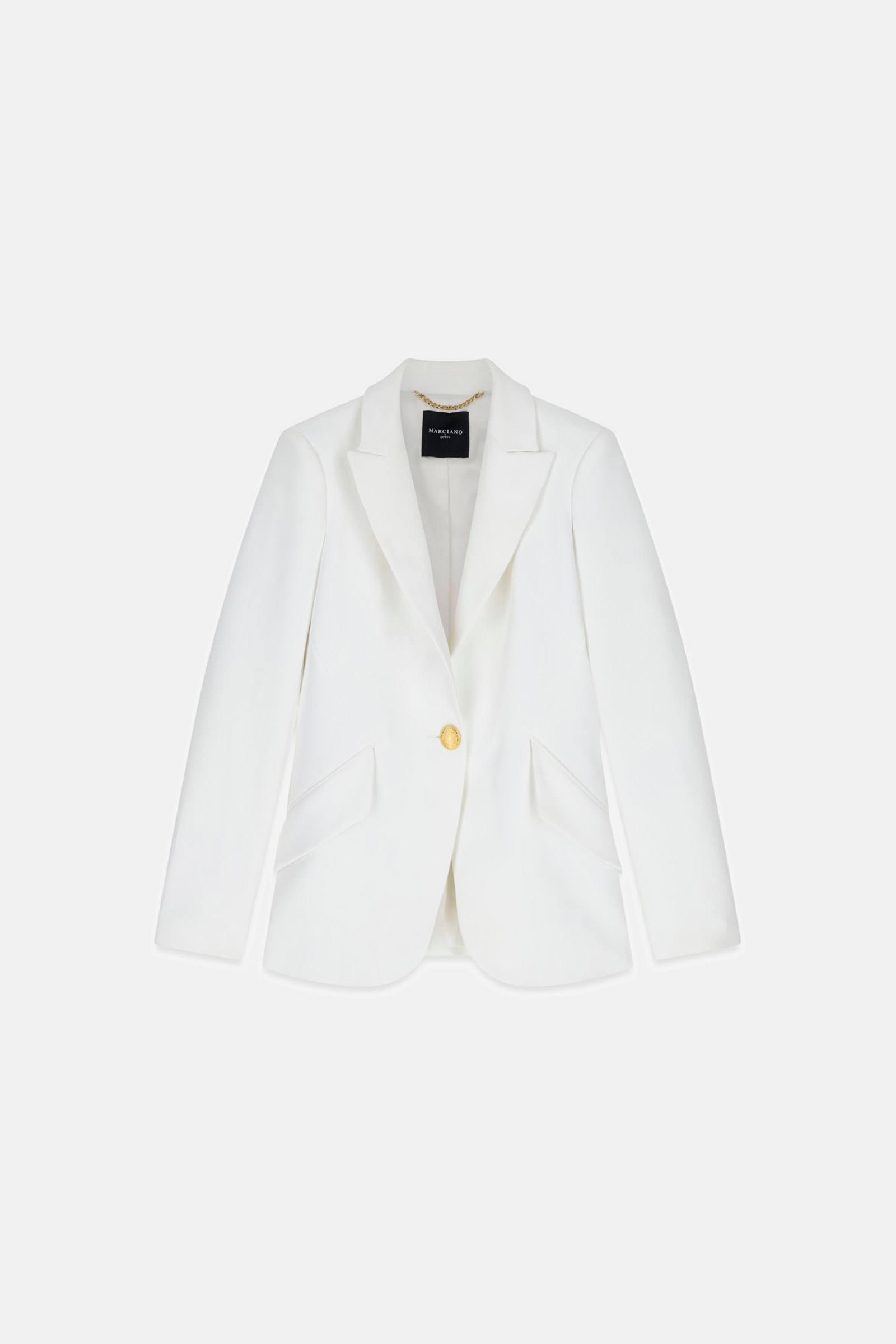 Guess Marciano Blazer Met Enkele Knoopsluiting in wit