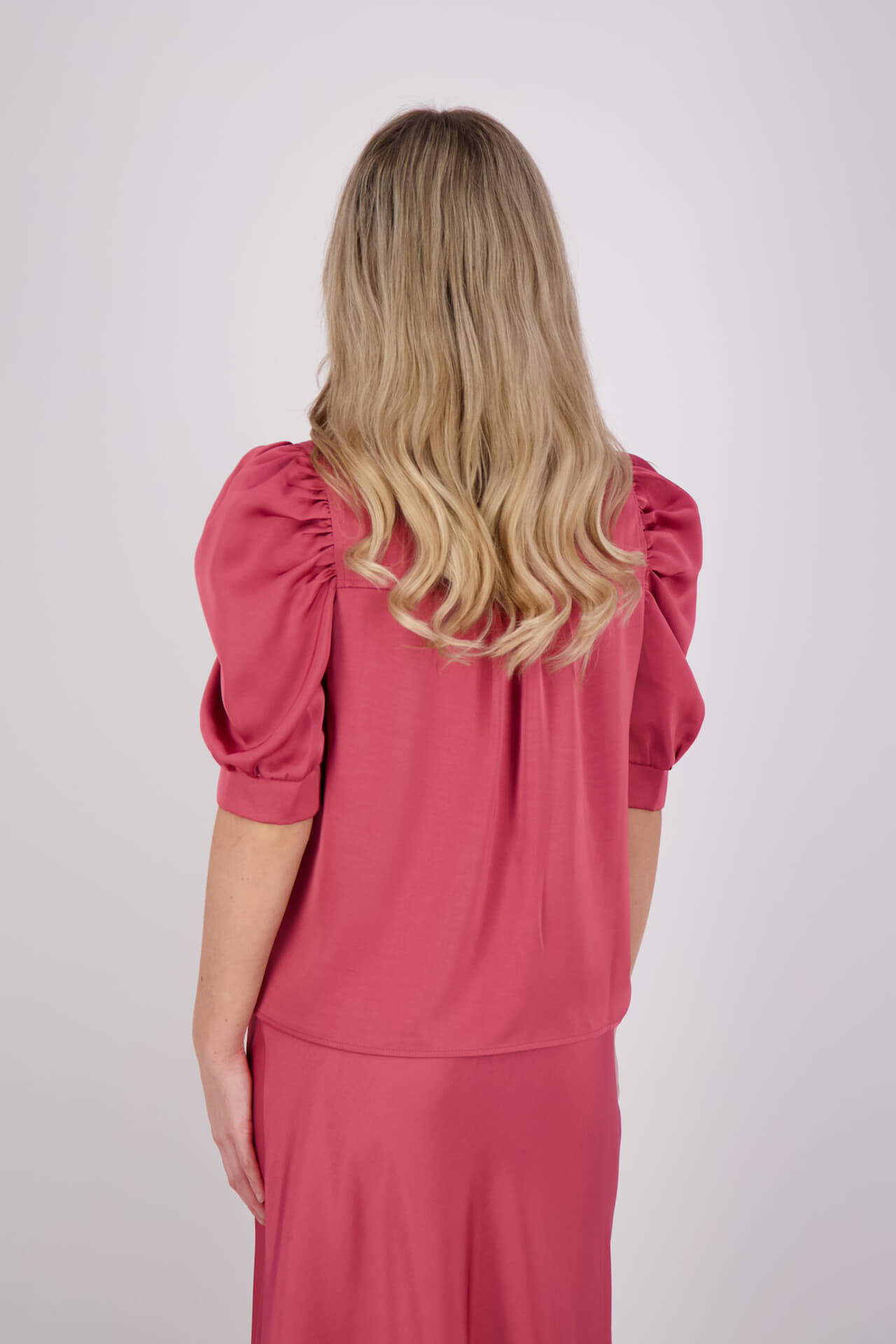 Neo Noir Blouse Roella Heavy Bordeaux Rood dames in roze